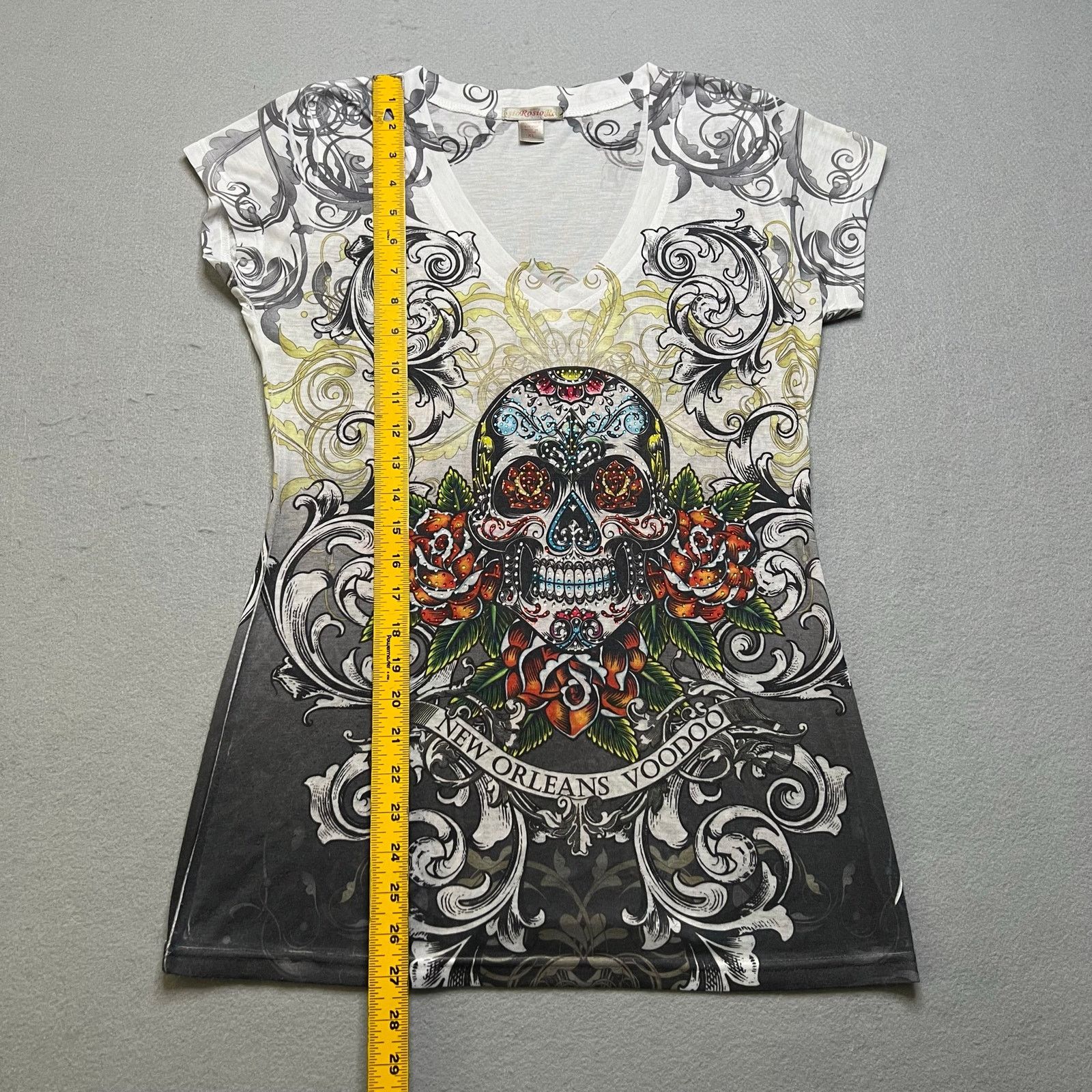 Other Y2K PsioRosio USA New Orleans Voodoo Skull T-Shirt XL Gothic Size XL / US 12-14 / IT 48-50 - 5 Thumbnail