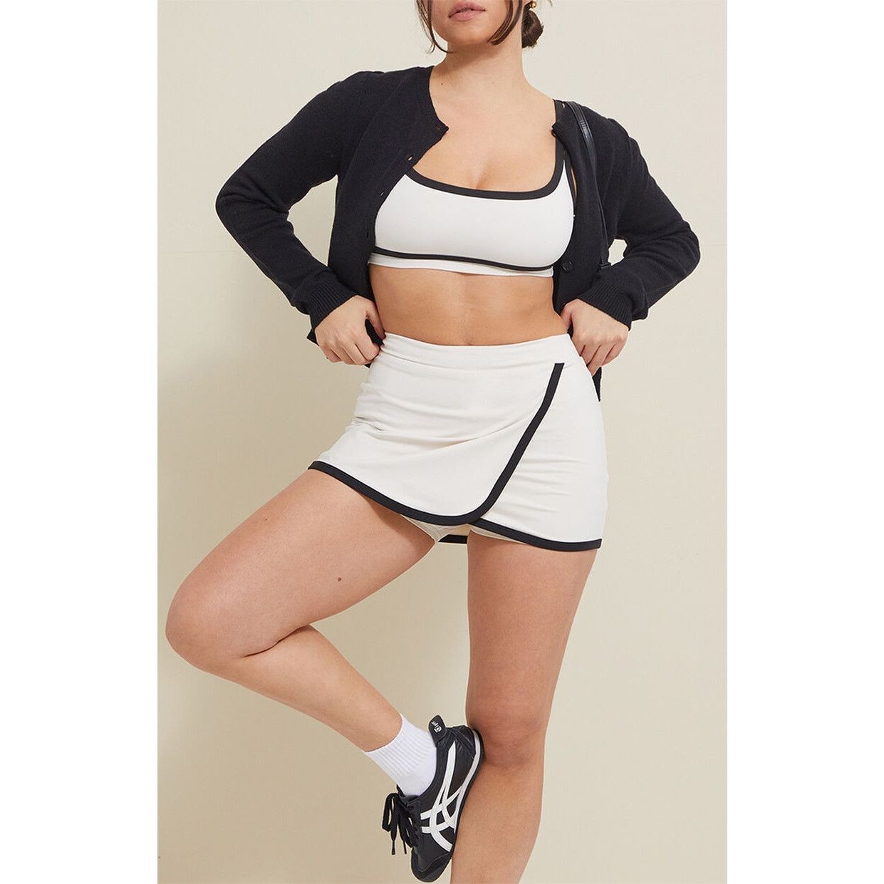 Pacsun PAC 1980 PAC WHISPER Active White Mini Skort - Size XS Size 26" / US 2 / IT 38 - 2 Thumbnail