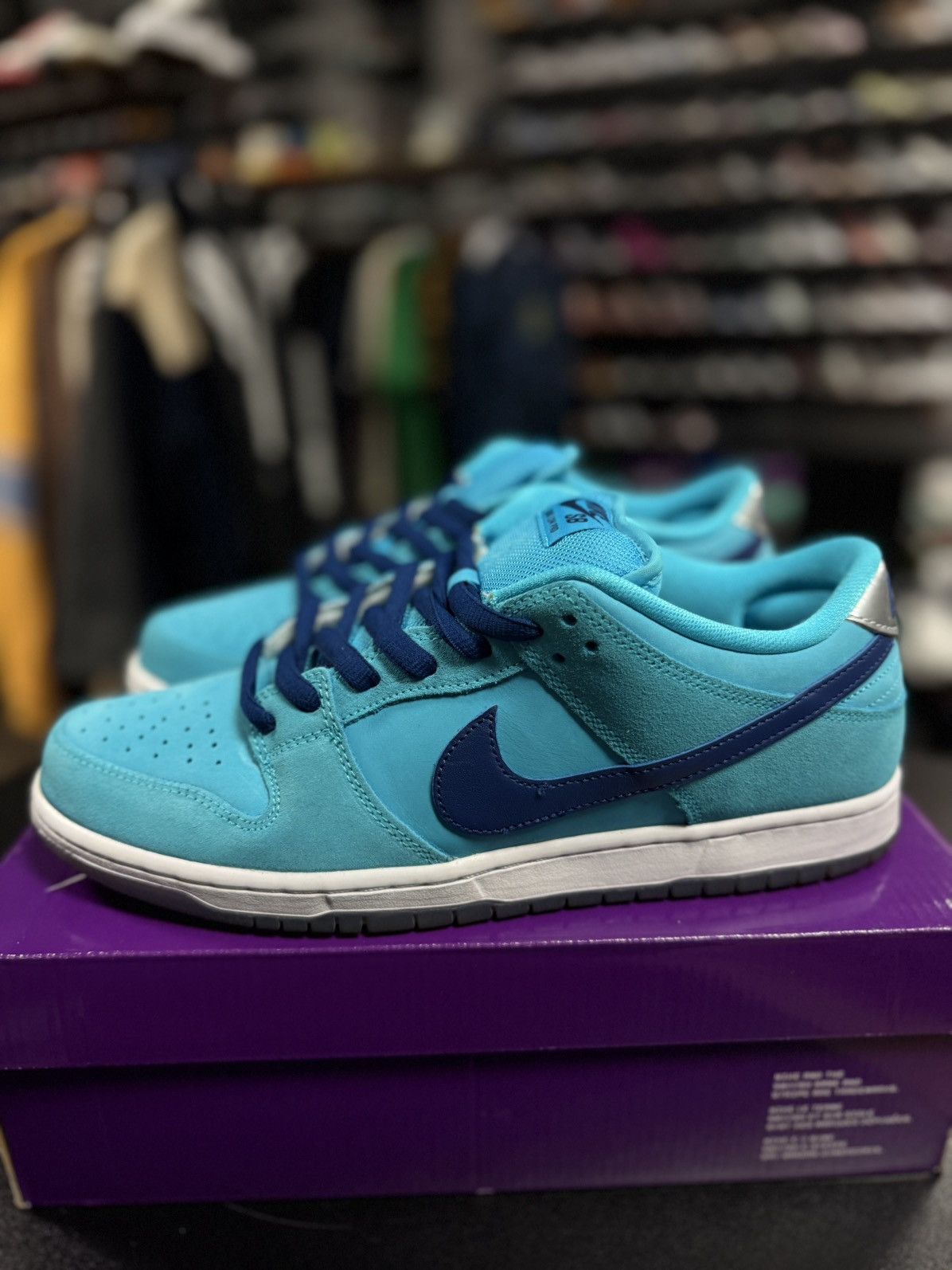 Nike Size 11 - Nike Dunk SB Low Blue Fury 2020 (BQ6817-400) Size US 11 / EU 44 - 3 Thumbnail