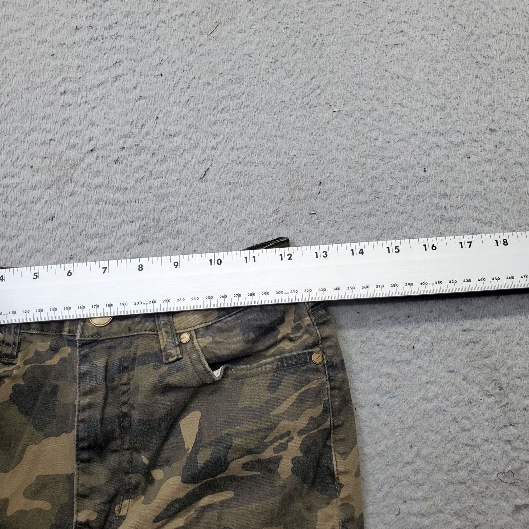 Vintage American Bazi Skinny Jeans Womens 5 Multi Camo Cotton Distressed 5-Pocket Design Jeans Size 27" / US 4 / IT 40 - 5 Thumbnail