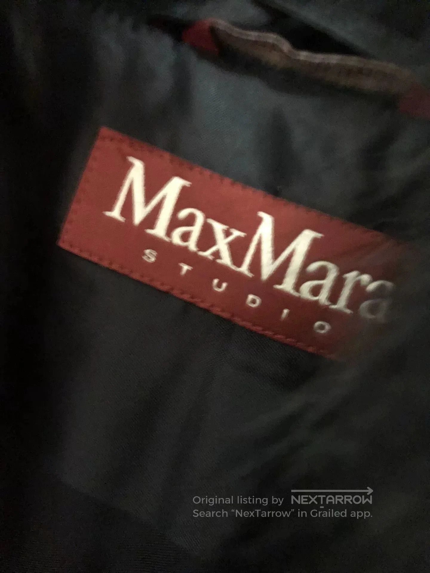 Max Mara Max Mara Black Wool Coat with Fur Trim. Size L / US 10 / IT 46 - 5 Thumbnail
