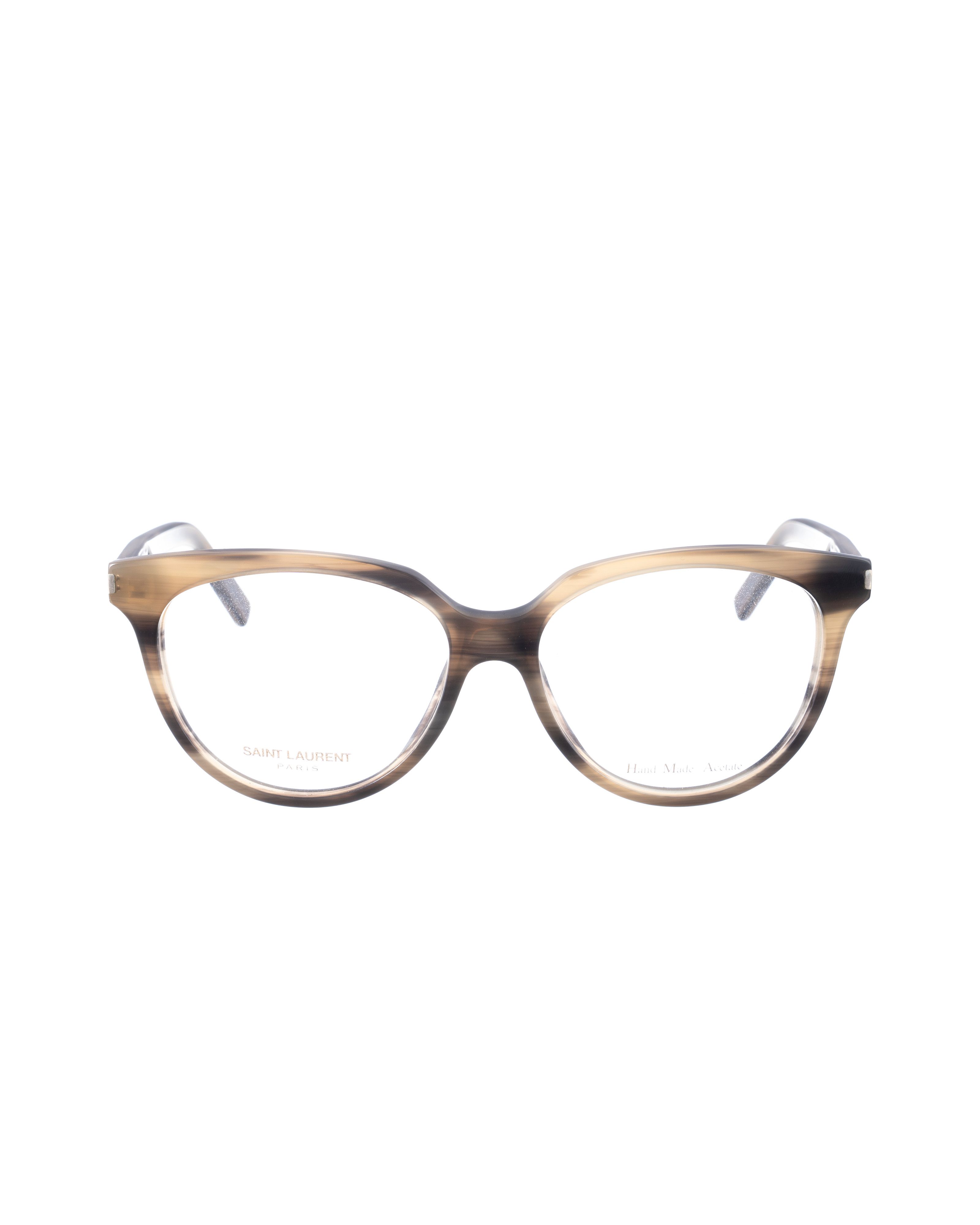 Saint Laurent Paris Saint Laurent 00s Nerdy Oval Grey and Beige Glasses Size ONE SIZE - 1 Thumbnail