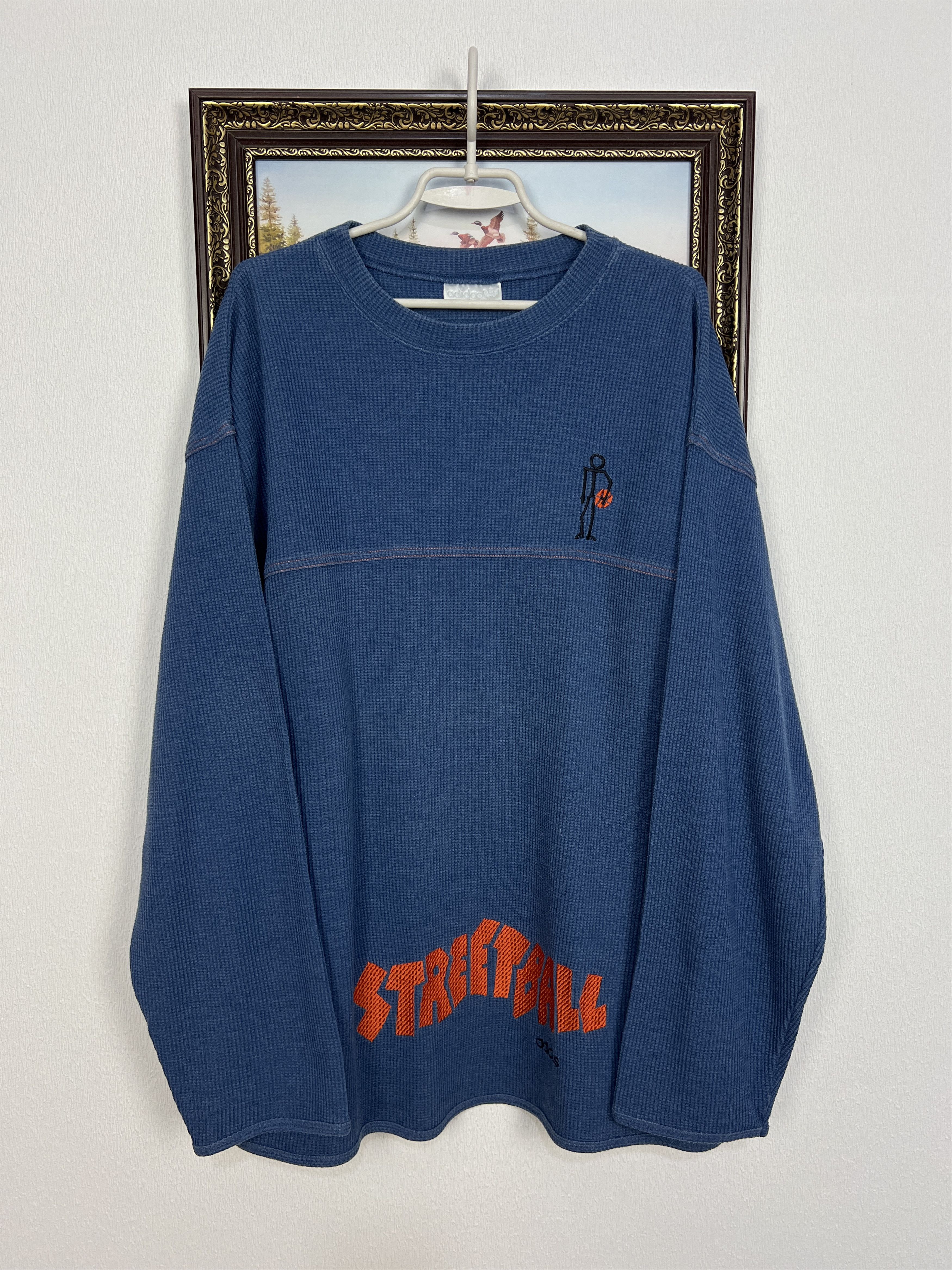 Adidas Vintage 90's Adidas Streetball Sweatshirt Track Top Crewneck Size US XL / EU 56 / 4 - 1 Thumbnail