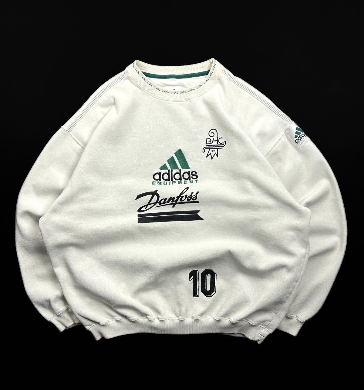 Adidas rare 90s Adidas Equipment Basler Hockey Club 1911 Sweatshirt Size US L / EU 52-54 / 3 - 1 Thumbnail