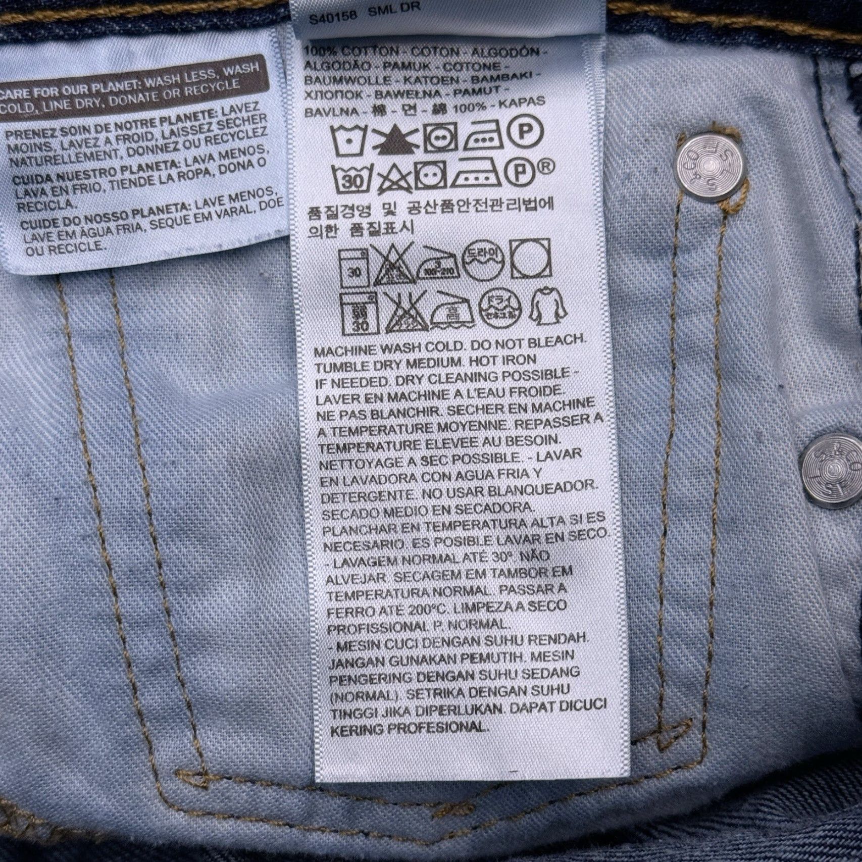 Levi's Levi's 514 Straight Jeans Mens 40x32 Mid Rise Regular Fit Denim Blue 5-Pocket Classic Size US 40 / EU 56 - 6 Thumbnail