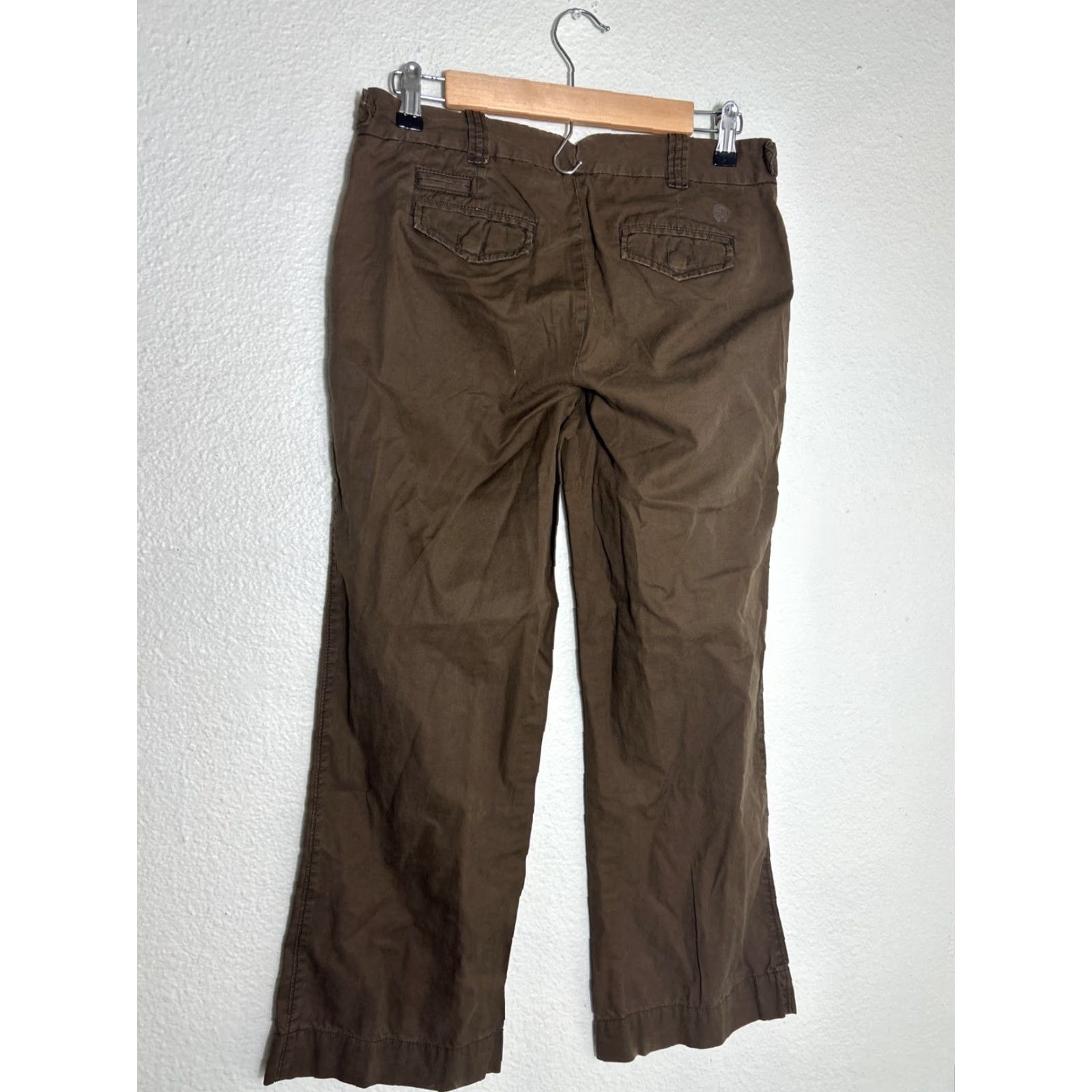 J.Crew J Crew Womens Chino Classic Twill Brown Pants Wide Leg 30x2 Size 2 Regular Size 26" / US 2 / IT 38 - 7 Thumbnail