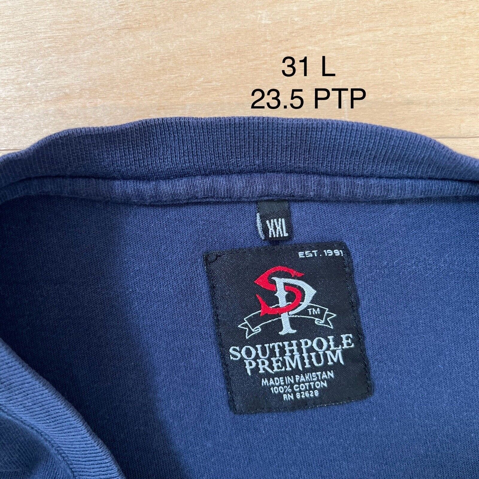 Southpole × Vintage Vintage Southpole Premium Shirt 2XL Navy Y2K Eagle Tribal Size US XXL / EU 58 / 5 - 4 Thumbnail