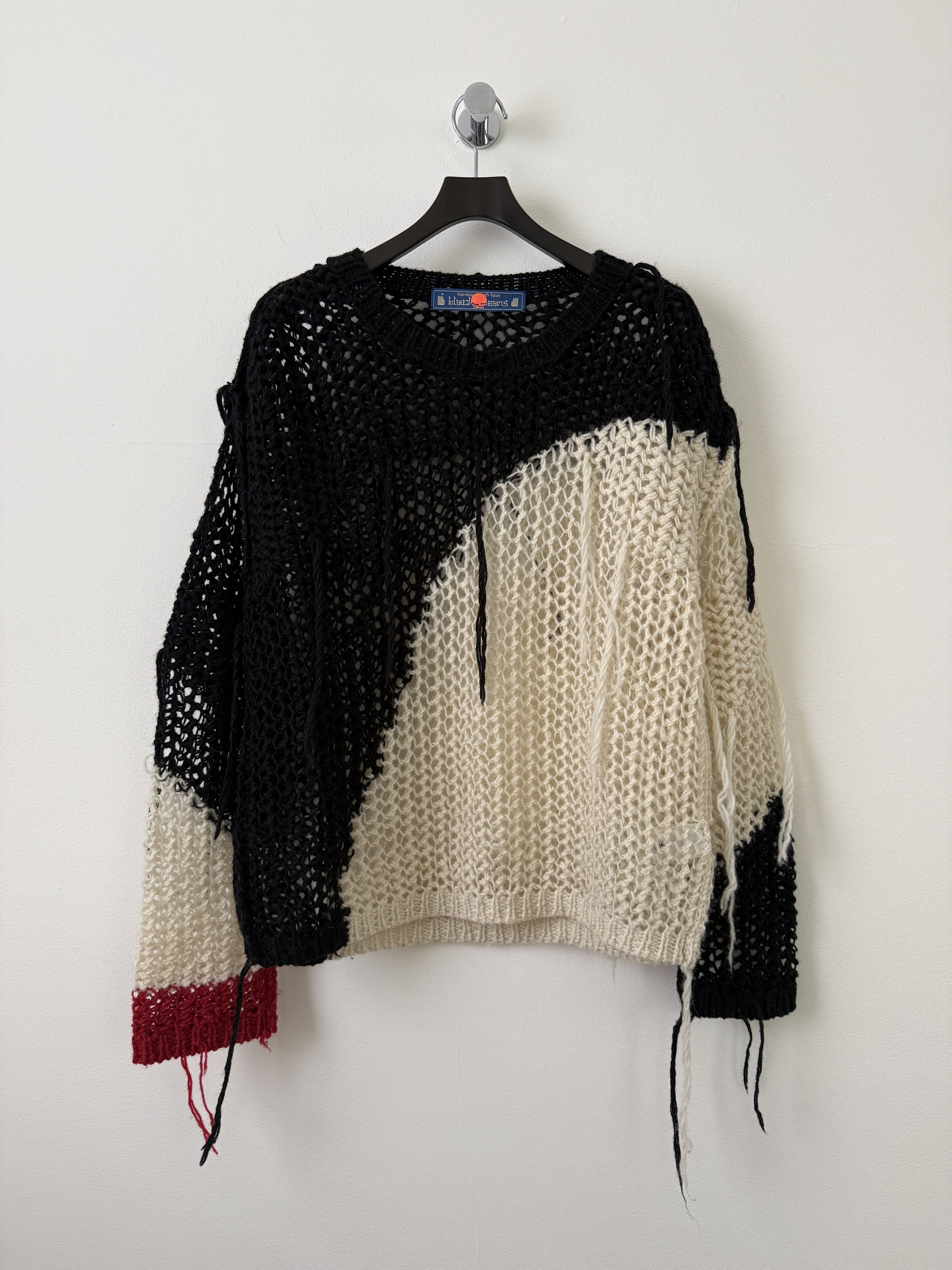 Blackmeans Ono Yukinori Distressed Knitted Sweater Size US M / EU 48-50 / 2 - 1 Thumbnail