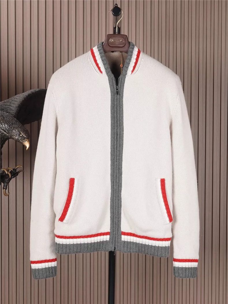 Ermenegildo Zegna Loro Piana Babycashmere Baseball Jacket-2508 Size US M / EU 48-50 / 2 - 2 Thumbnail