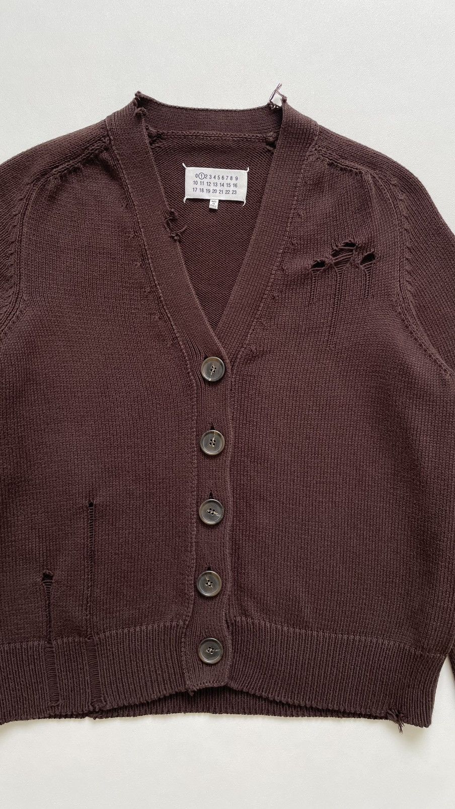 Maison Margiela S/S 22 Destroyed Knit Cotton Cardigan Size S / US 4 / IT 40 - 5 Thumbnail