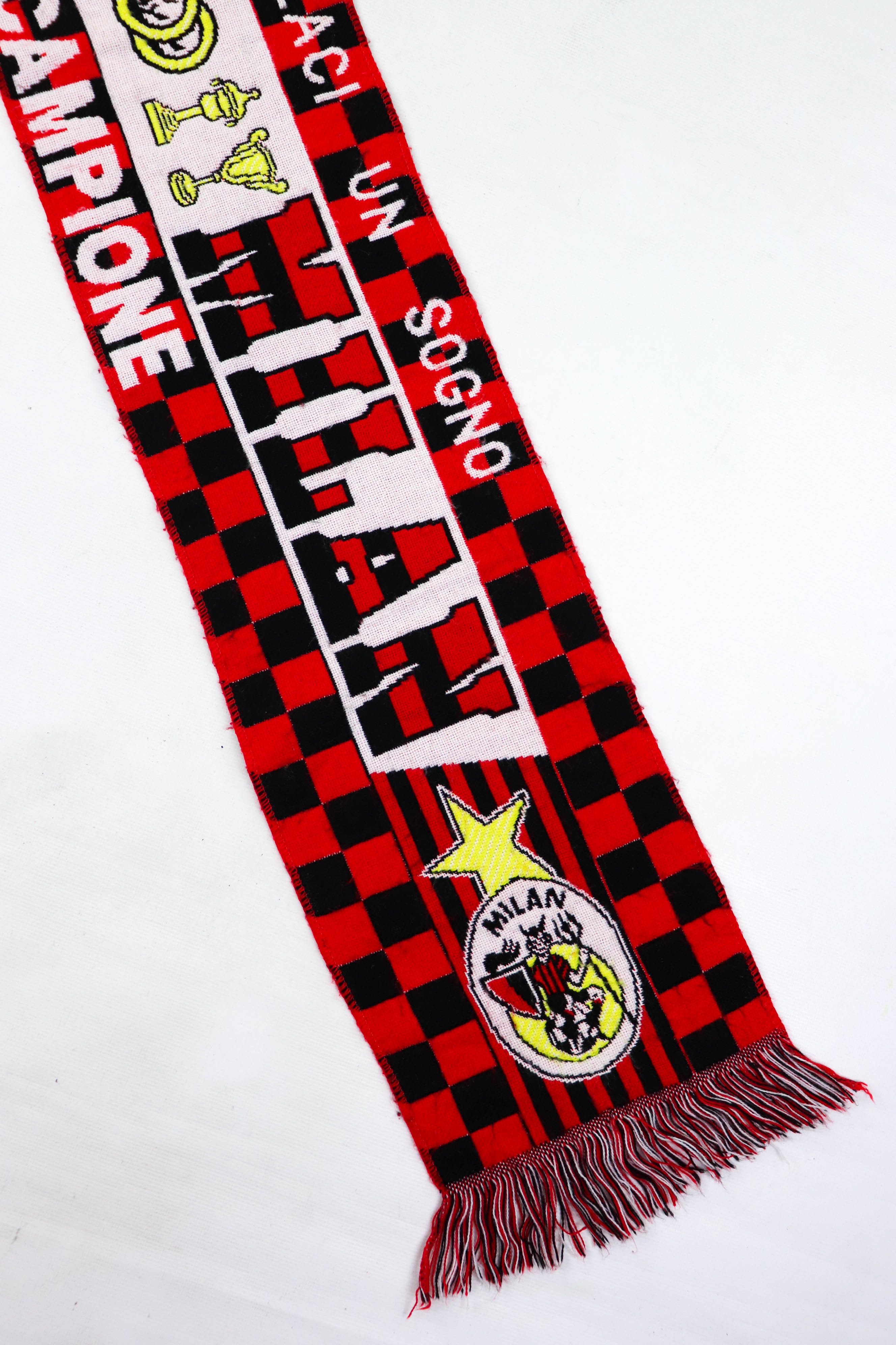 Vintage Vintage Forza Milan Campione Soccer Football Scarf Size ONE SIZE - 4 Thumbnail