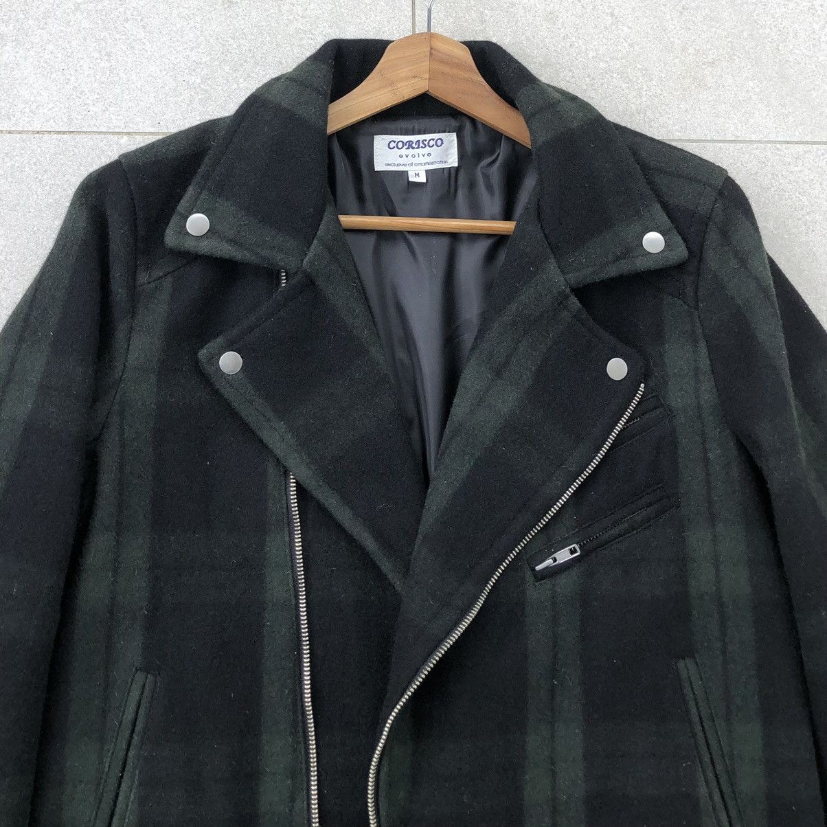 Japanese Brand Japanese Brand Corisco Wool Biker Jacket Black Tartan Size US M / EU 48-50 / 2 - 17 Thumbnail