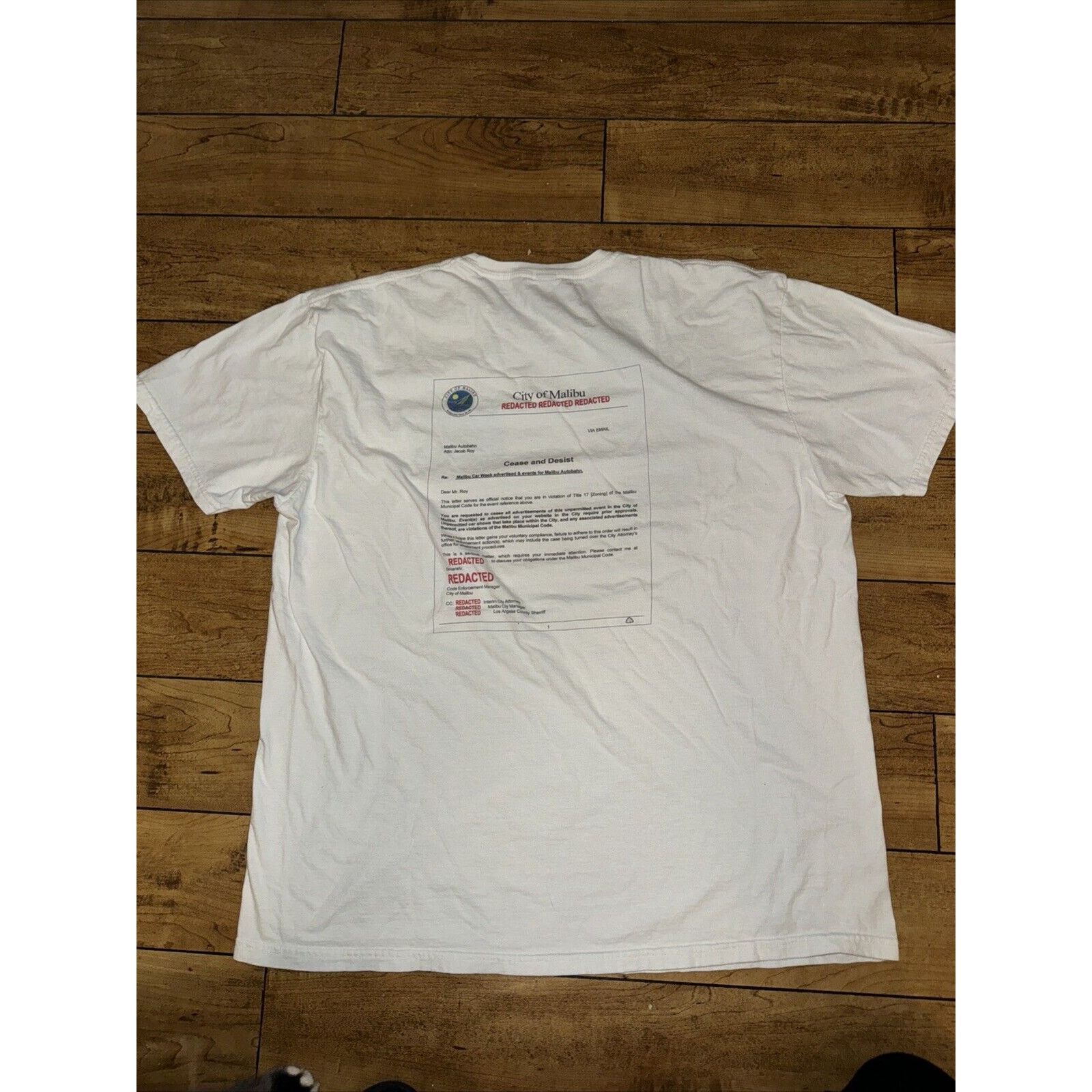 Japanese Brand × Vintage Malibu Car Week T-Shirt 23x28 Measured XL Cut Tag White Size US XXL / EU 58 / 5 - 3 Thumbnail