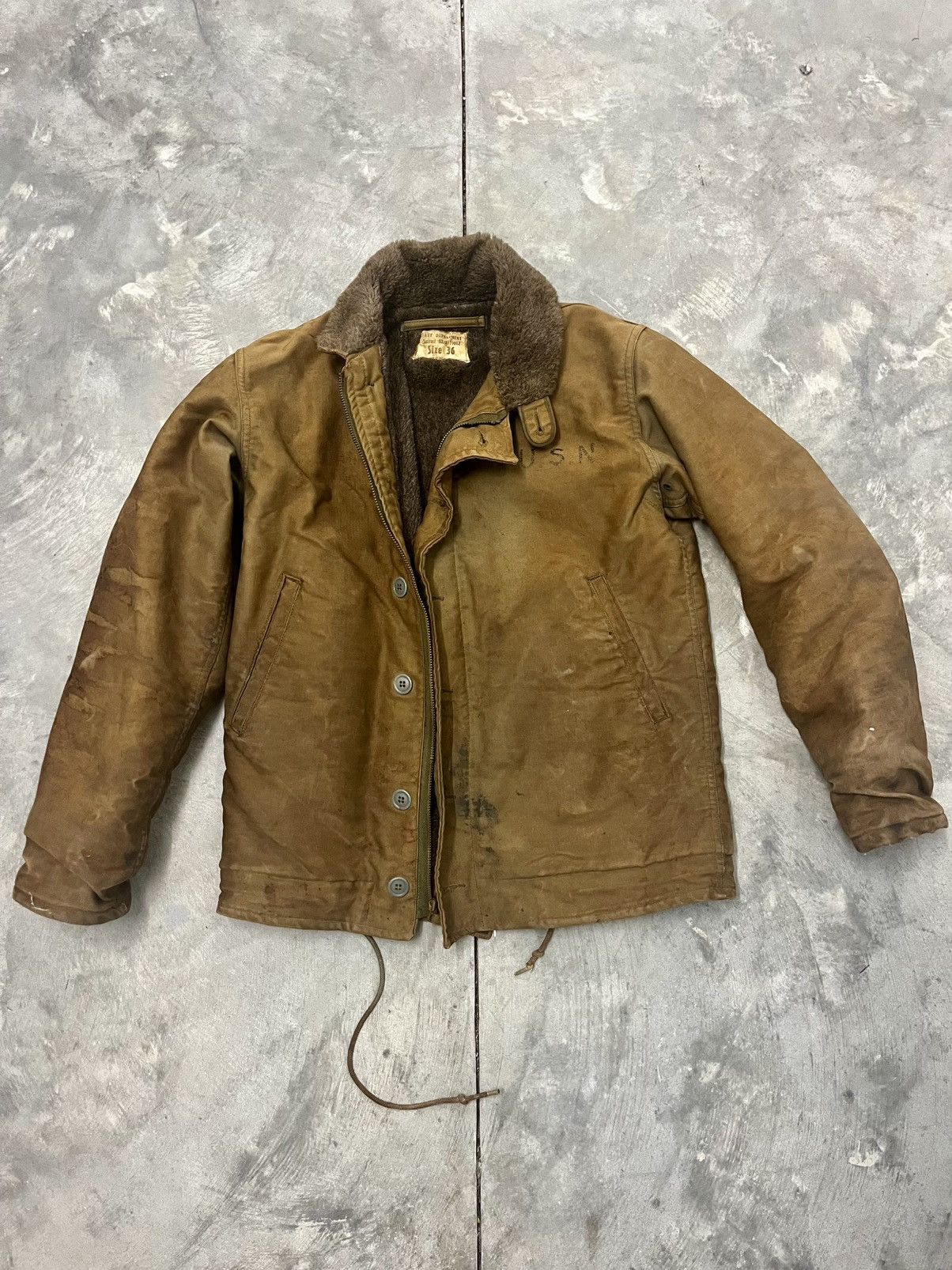 Vintage VINTAGE N-1 Naval Bomber Size US S / EU 44-46 / 1 - 1 Thumbnail
