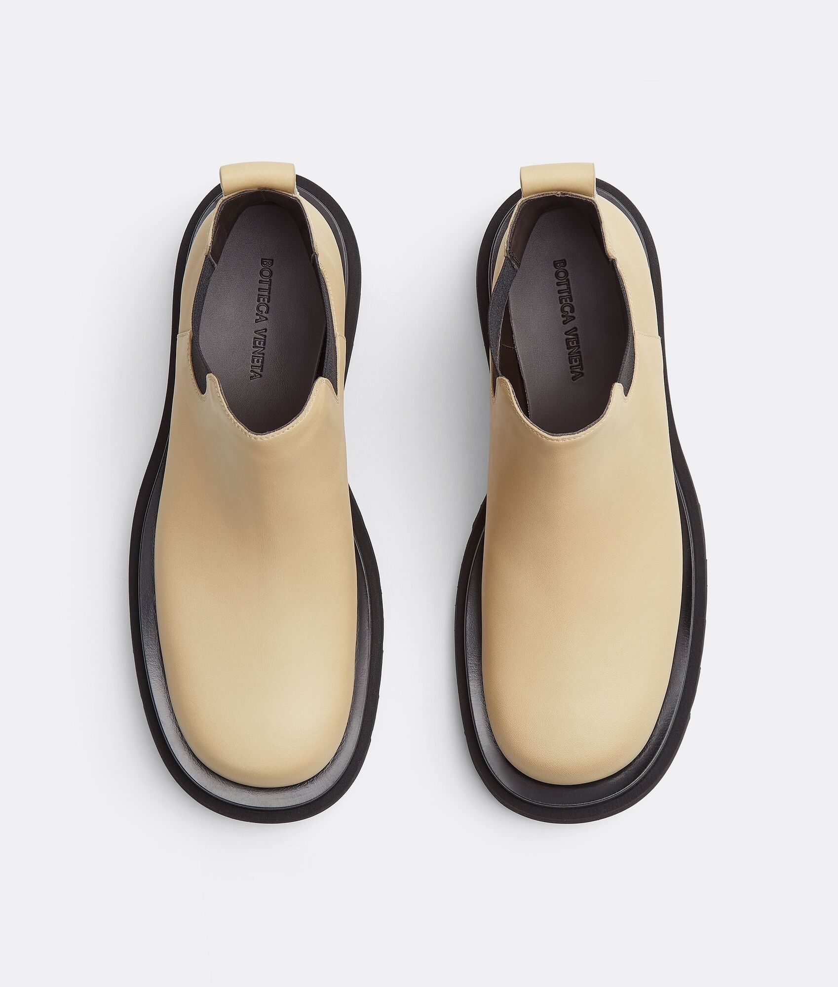 Bottega Veneta o1bcso1str0425 Lug Chelsea Ankle Boots in Beige Size US 9.5 / IT 39.5 - 4 Thumbnail