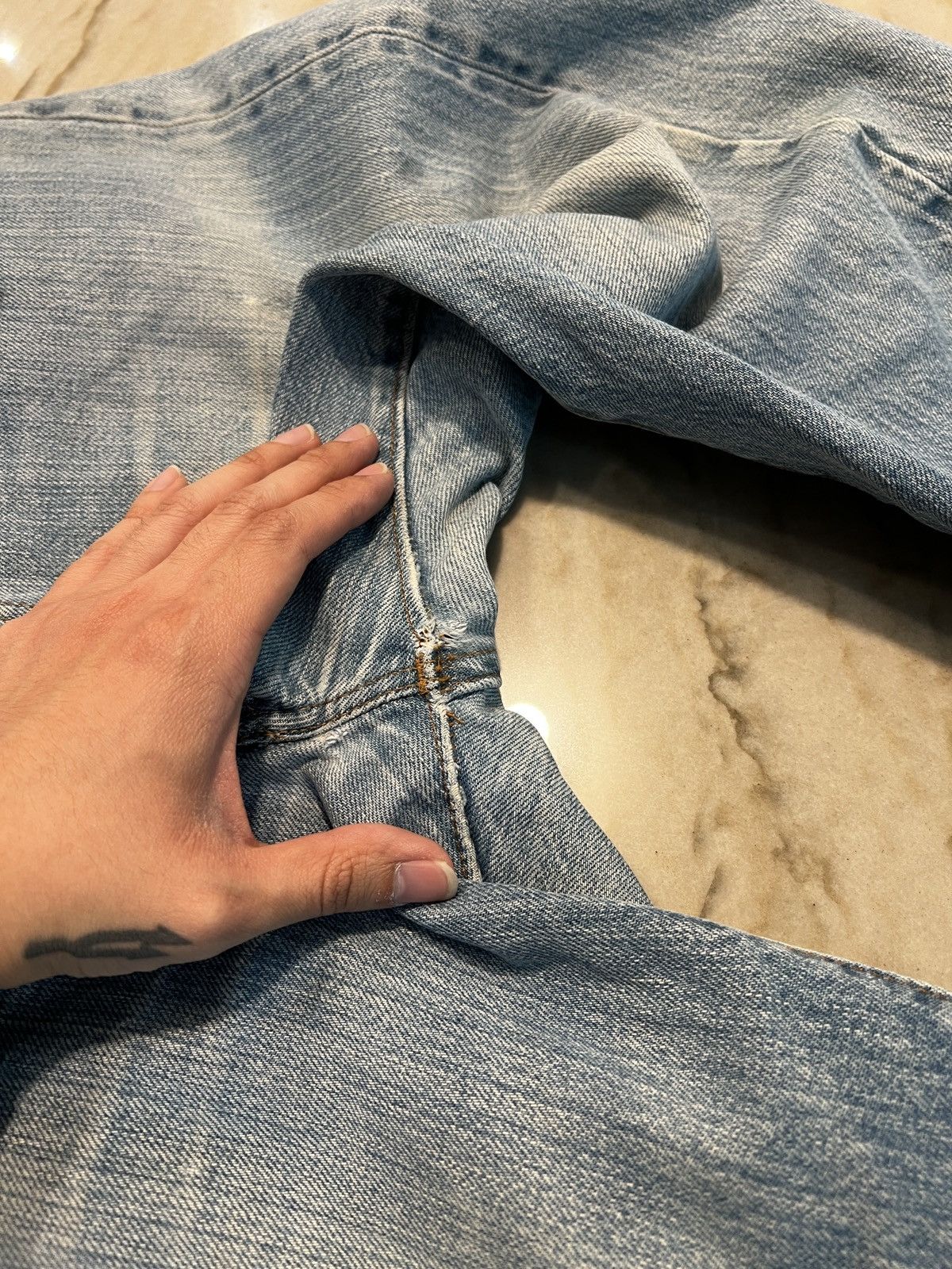 Levi's × Vintage Vintage 80’s Small e Levi’s 501 Selvedge Jeans 524 button Size US 33 - 9 Thumbnail