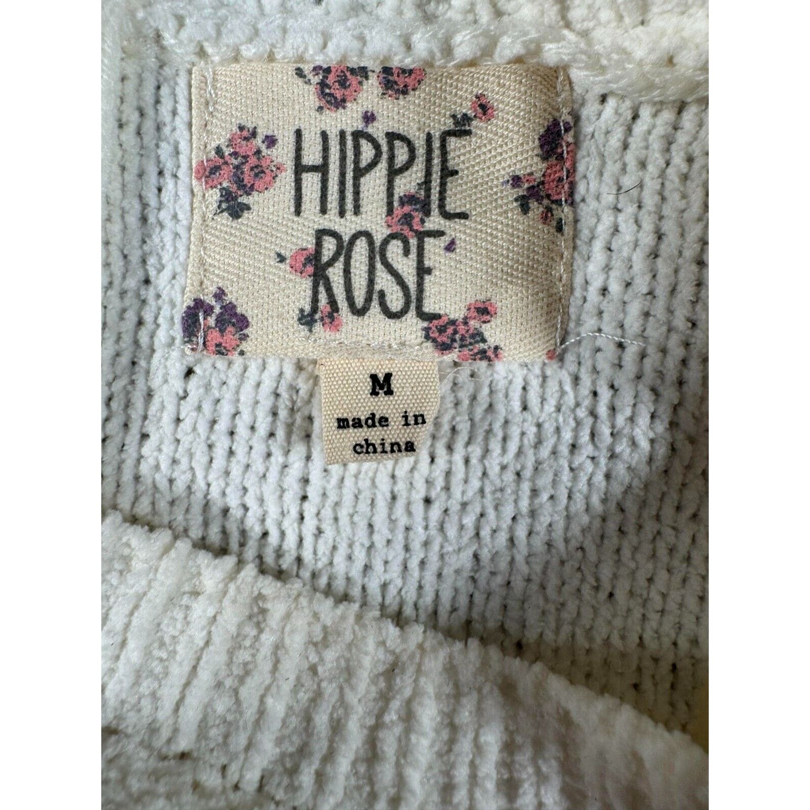 Other Hippie Rose Sweater Women Medium Cottagecore Fairy Fuzzy Size M / US 6-8 / IT 42-44 - 4 Thumbnail