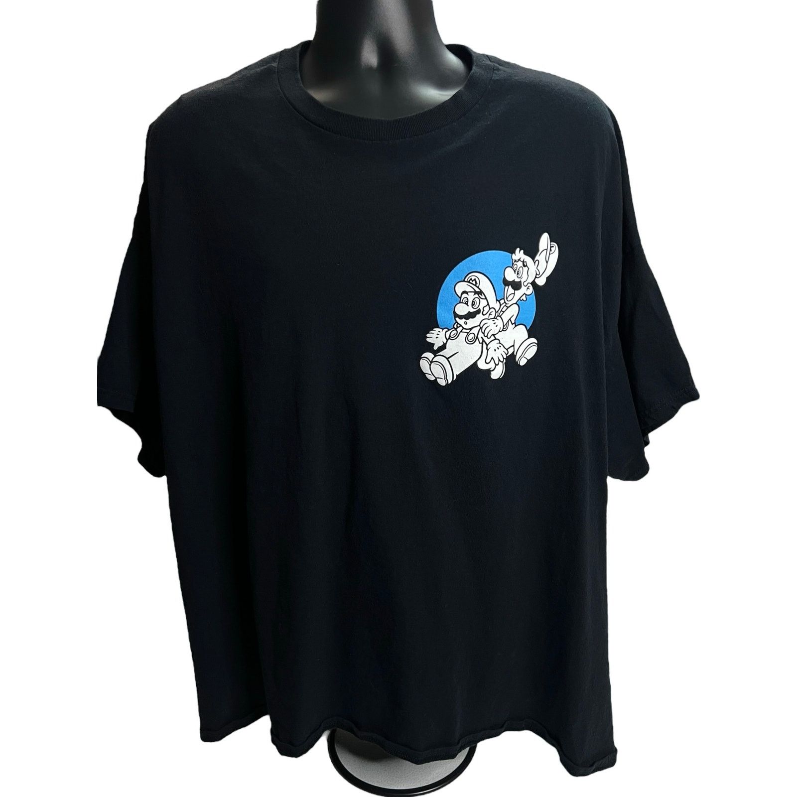 Nintendo Super Mario & Luigi High Five Tee 3XL Black Nintendo T-Shirt Size US XXL / EU 58 / 5 - 1 Thumbnail