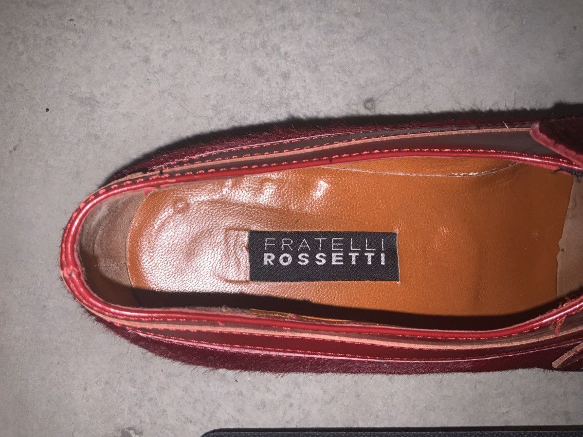 Fratelli Rossetti Red leather strap loafers Size US 6 / IT 36 - 6 Thumbnail