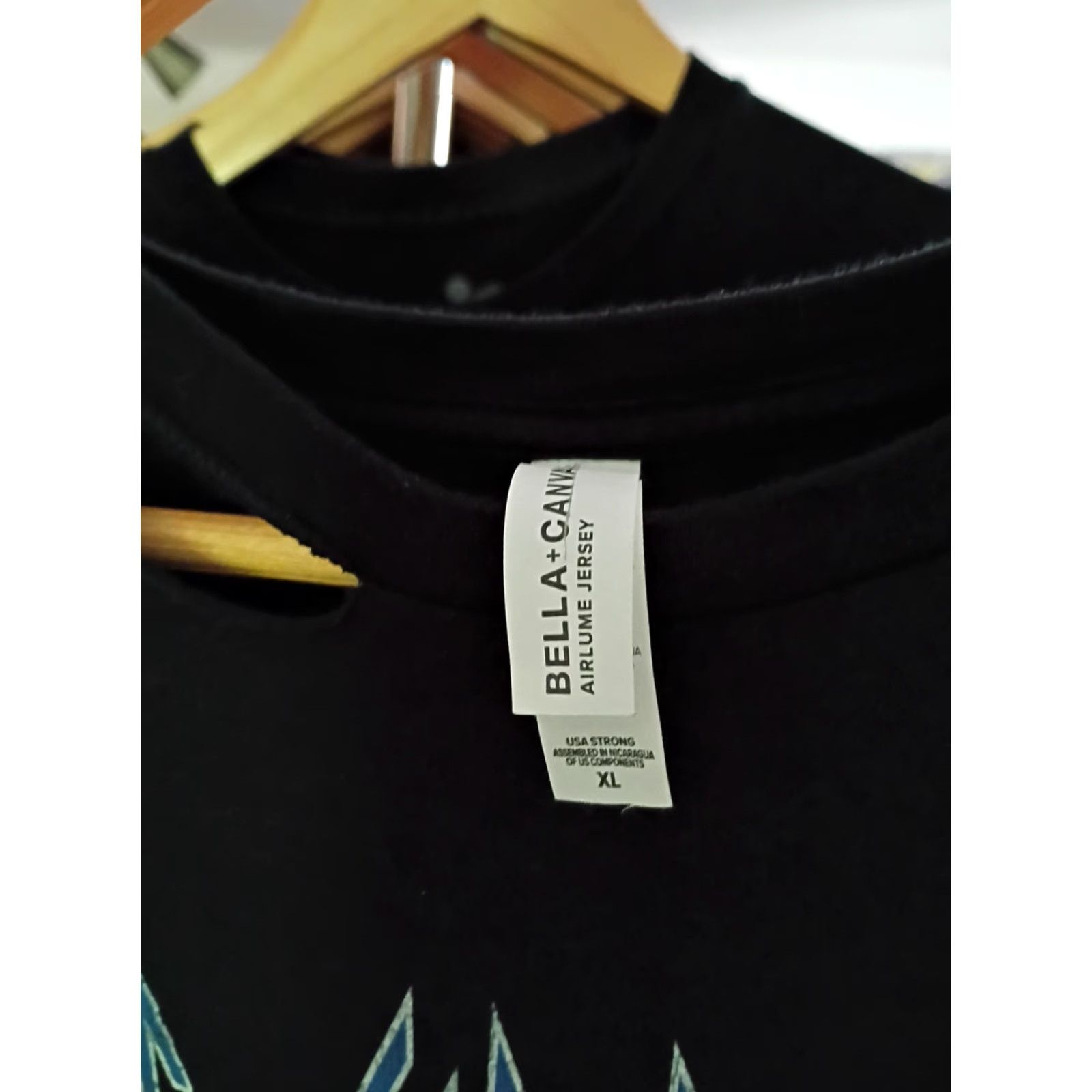Vintage VINTAGE Def Leppard Ladies Crop Top XL Black Distressed Cropped T-Shirt Rock Retro Womens Party Tee Size XL / US 12-14 / IT 48-50 - 4 Thumbnail