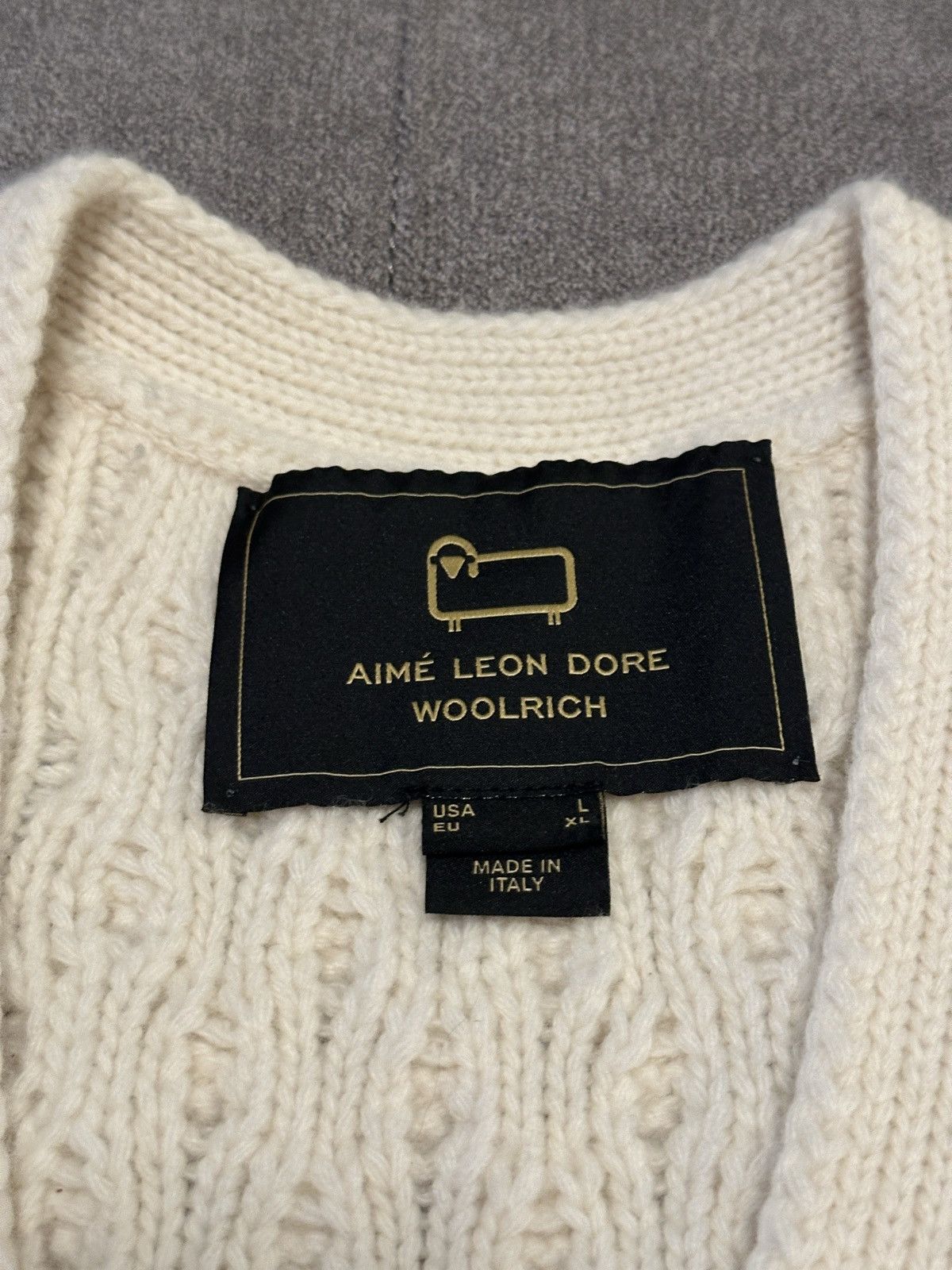 Aime leon dore Woolrich - ケーブルカーディガン Aime Leon Dore X Woolrich Cable Knit Cardigan