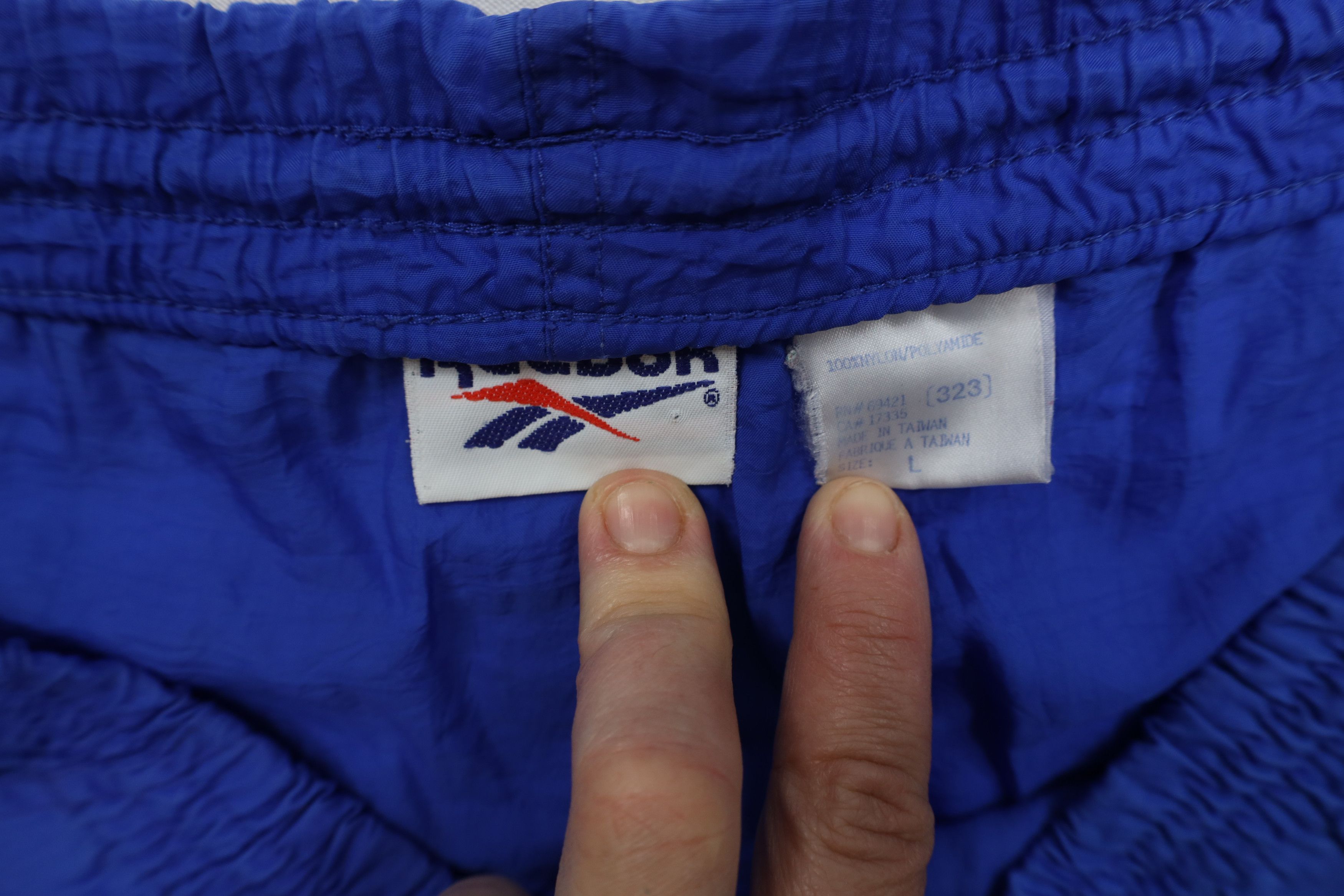 Reebok × Vintage Vintage 90s Reebok Spell Out Above Knee Shorts Baggies Nylon Size US 34 / EU 50 - 7 Thumbnail