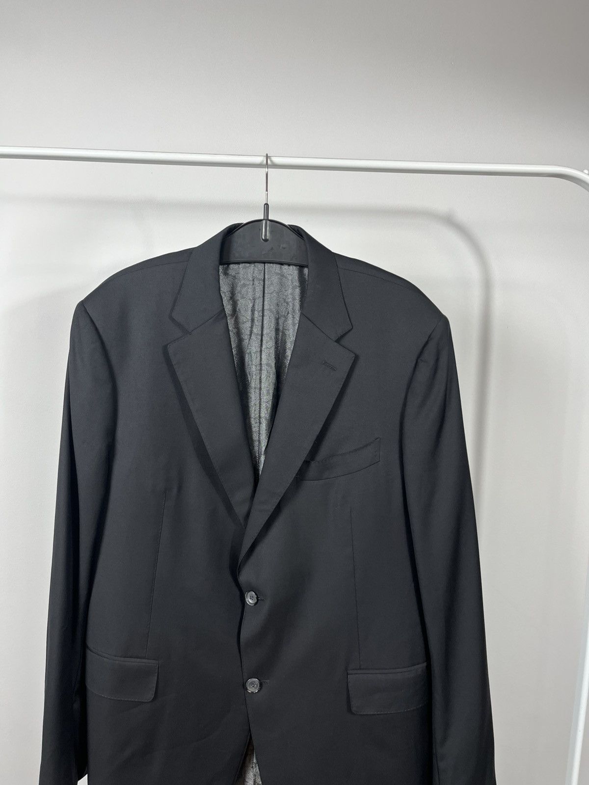 Canali Canali Super 150s Wool Blazer Black Made in Italy 56R Size 46R - 2 Thumbnail