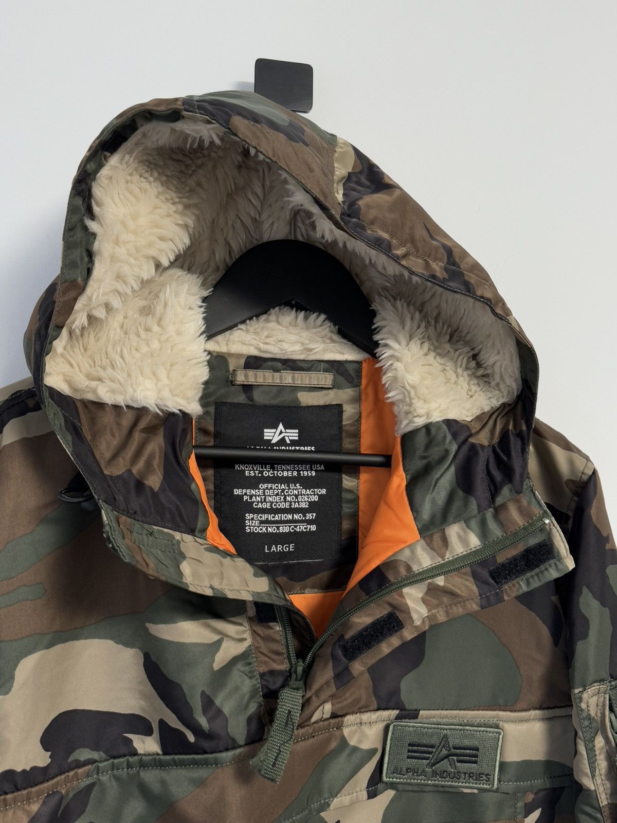 Alpha Industries ALPHA INDUSTRIES Hpo Anorak Camo pour Hommes Blousons Size US L / EU 52-54 / 3 - 12 Thumbnail