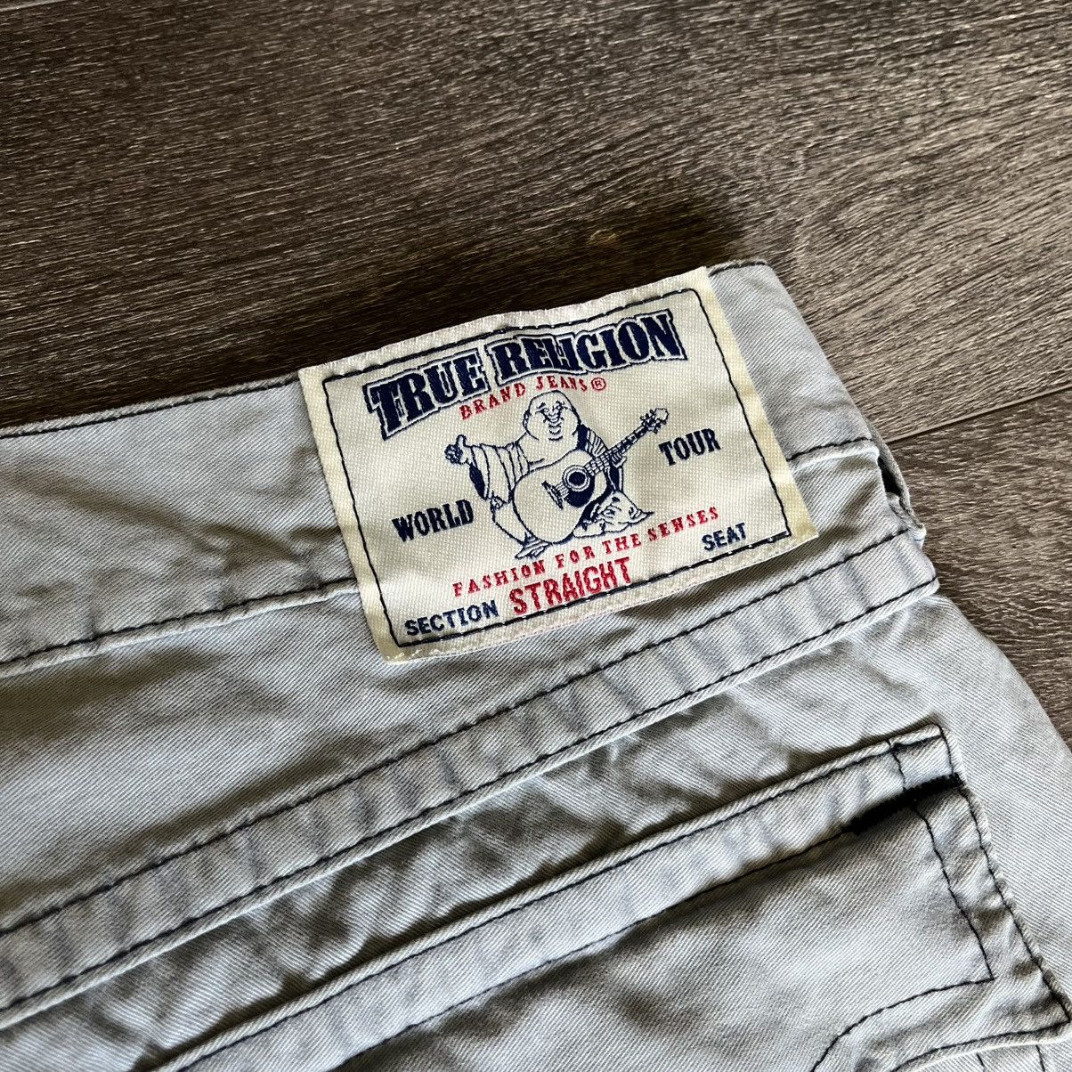 True Religion × Vintage Vintage 2000s True Religion Smoke Rising Straight Flap Pants Size US 38 / EU 54 - 5 Thumbnail