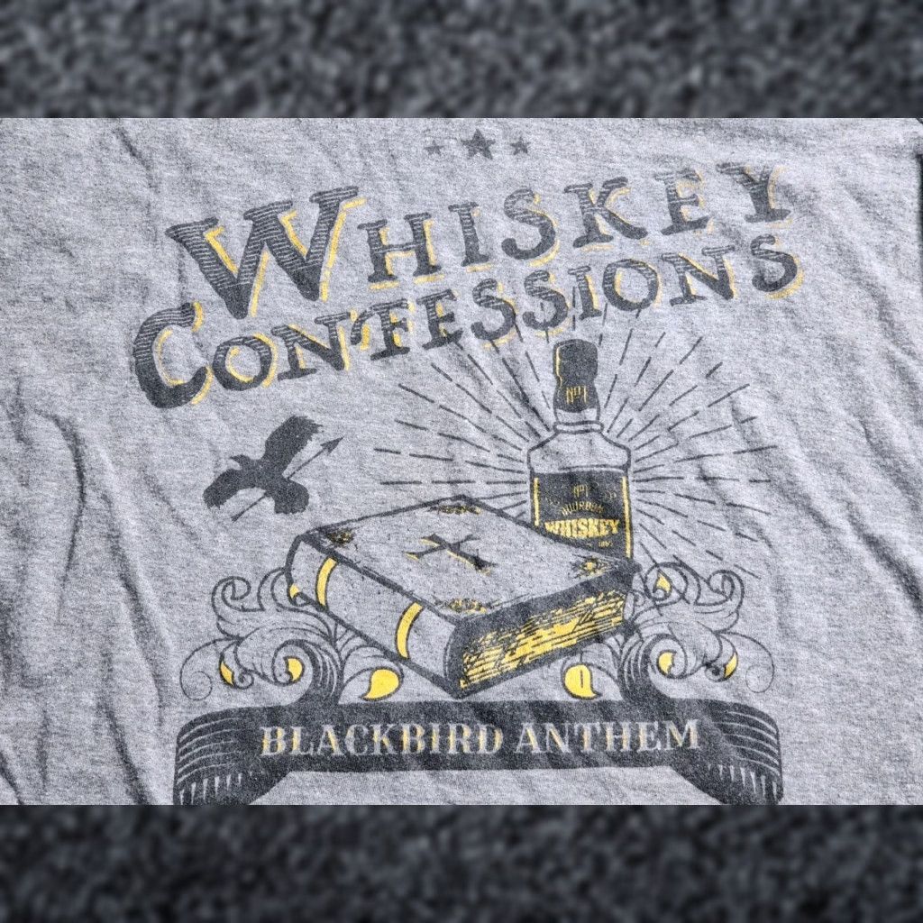 Vintage Womens M Blackbird Anthem Whiskey Confessions V Neck T Shirt 2021 Band Tee Rock Shirt Mens? Size M / US 6-8 / IT 42-44 - 1 Thumbnail