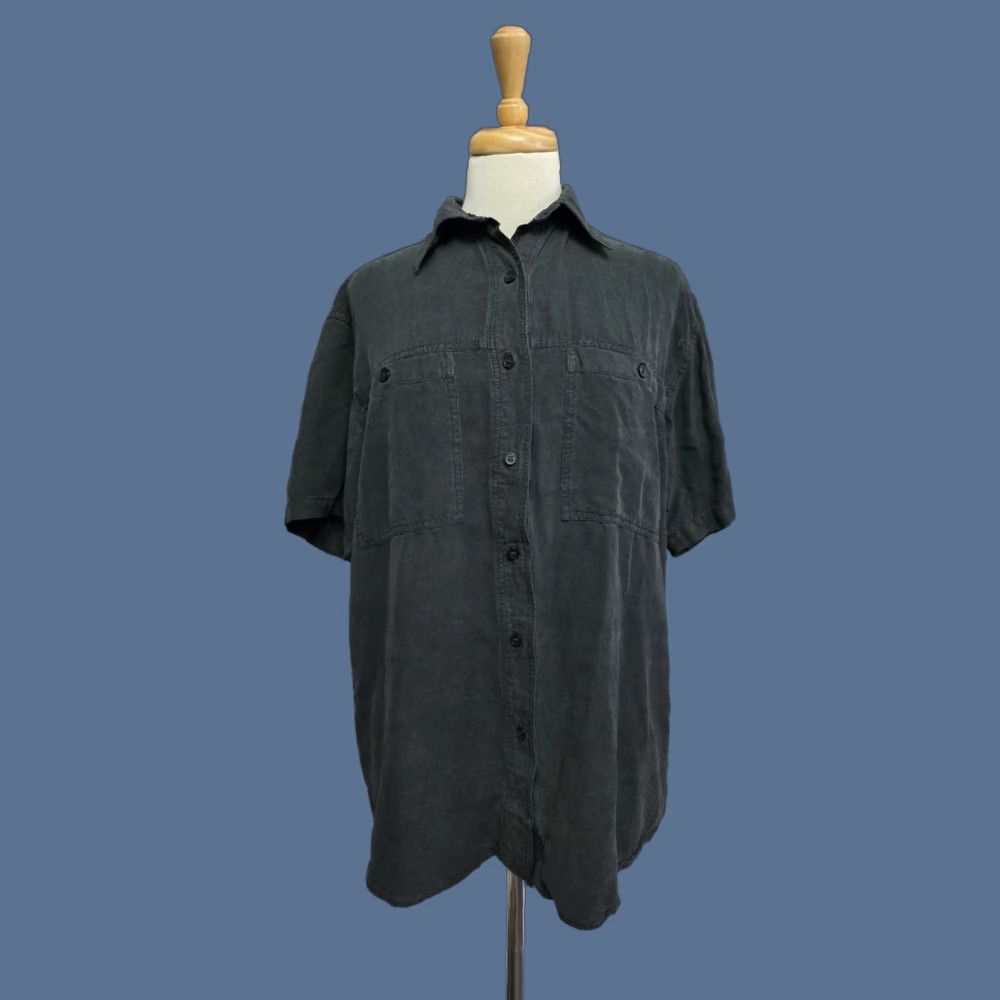 Vintage VINTAGE Get Dressed Los Angeles Black 100% Silk Button Up Shirt Women's Small Size S / US 4 / IT 40 - 1 Thumbnail
