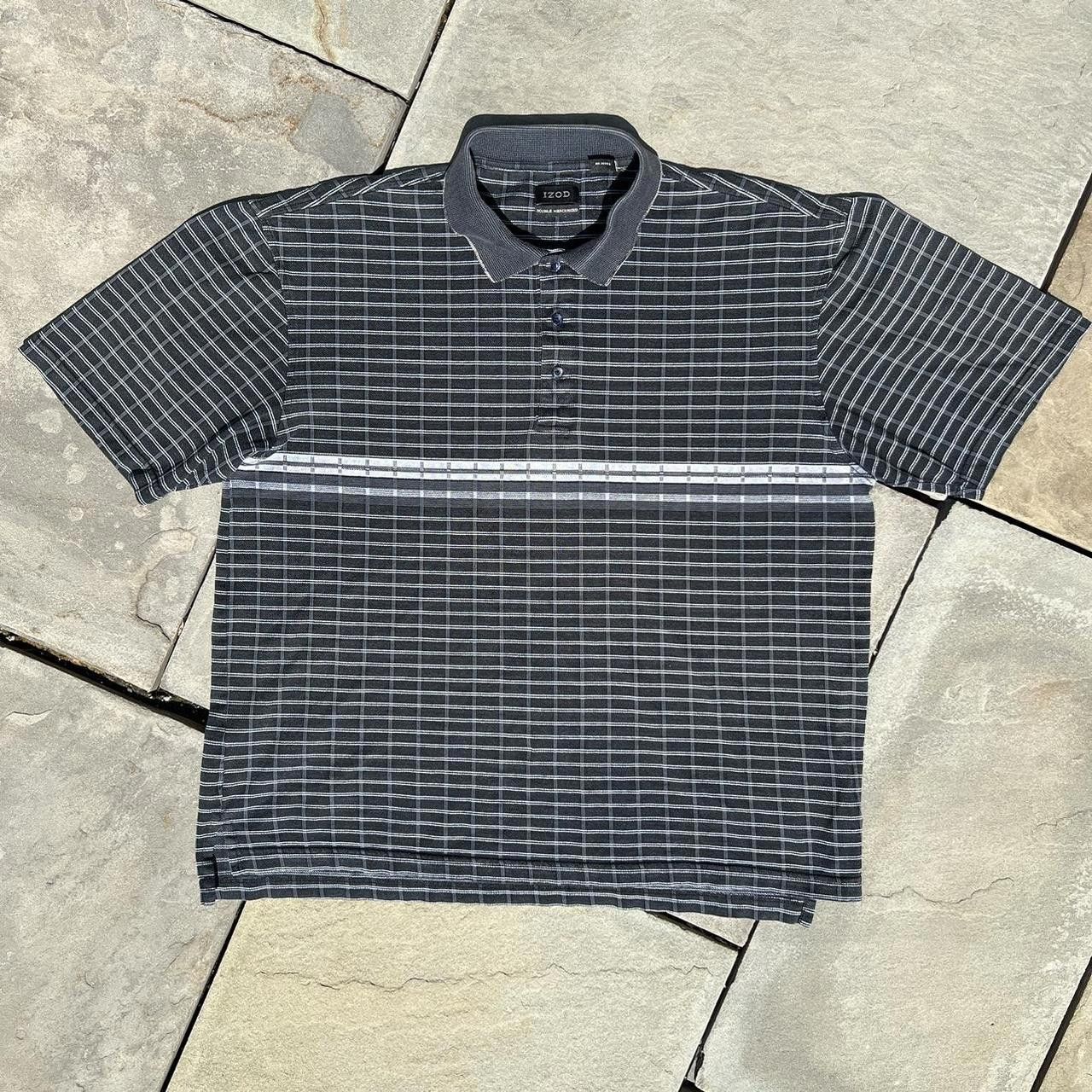 Izod Y2K Rectangle Pattern Chest Stripe Polo Size US M / EU 48-50 / 2 - 1 Thumbnail