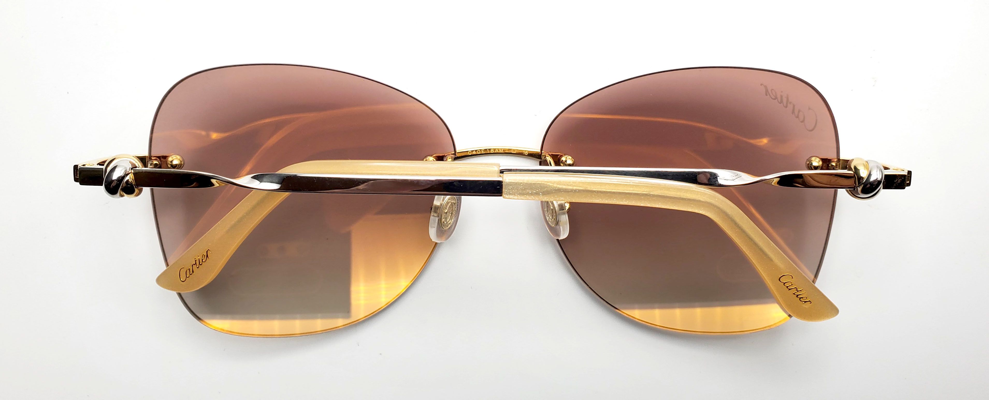 Cartier NEW! Cartier Gold Sunglasses CT00915 Size ONE SIZE - 9 Thumbnail