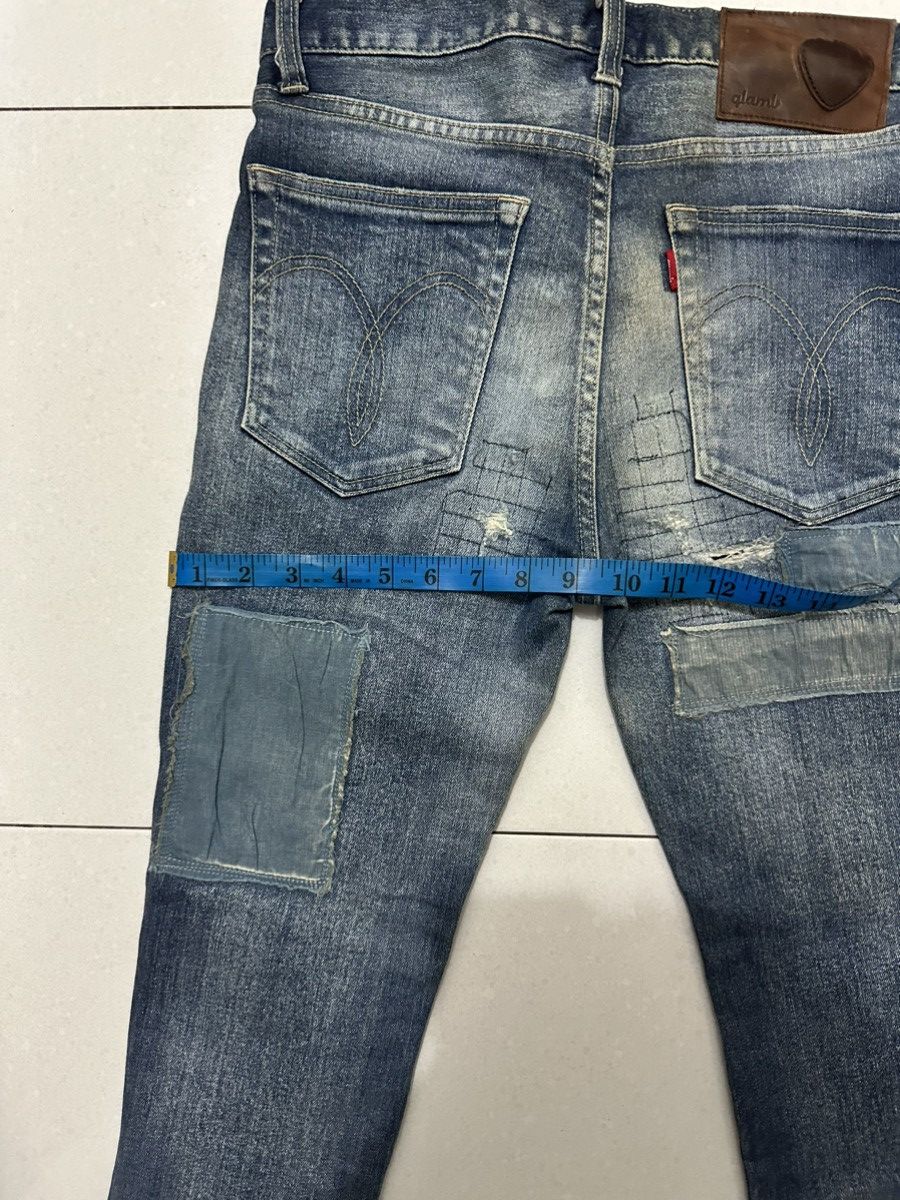 Vintage VTG 🇯🇵 GLAMP Skinny Patchwork Distress Denim Size 1 Size US 30 / EU 46 - 12 Thumbnail