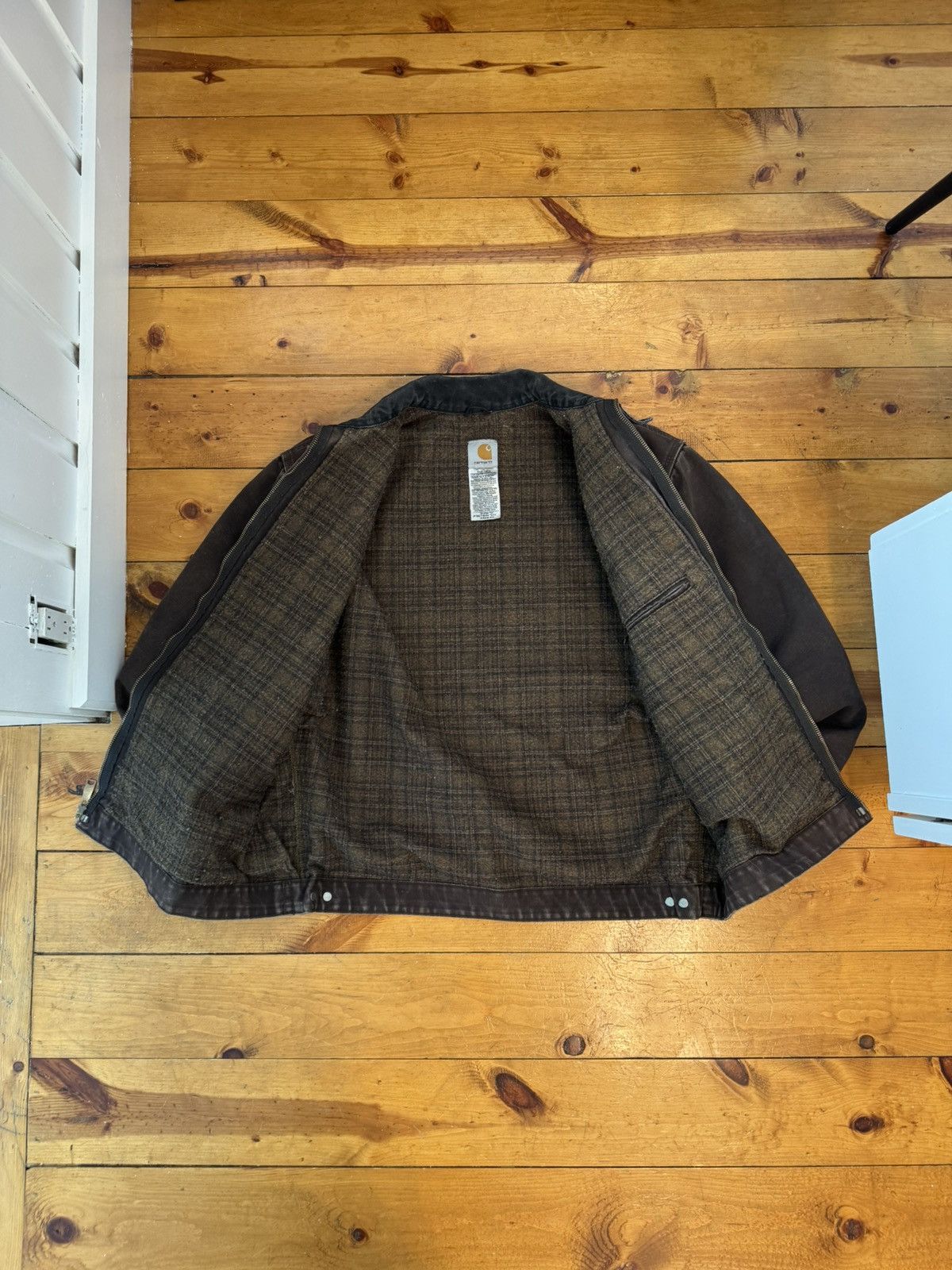Carhartt Vtg Y2k ‘07 J97 DKB Brown Carhartt Detroit Jacket. Size XLT Size US XL / EU 56 / 4 - 4 Thumbnail