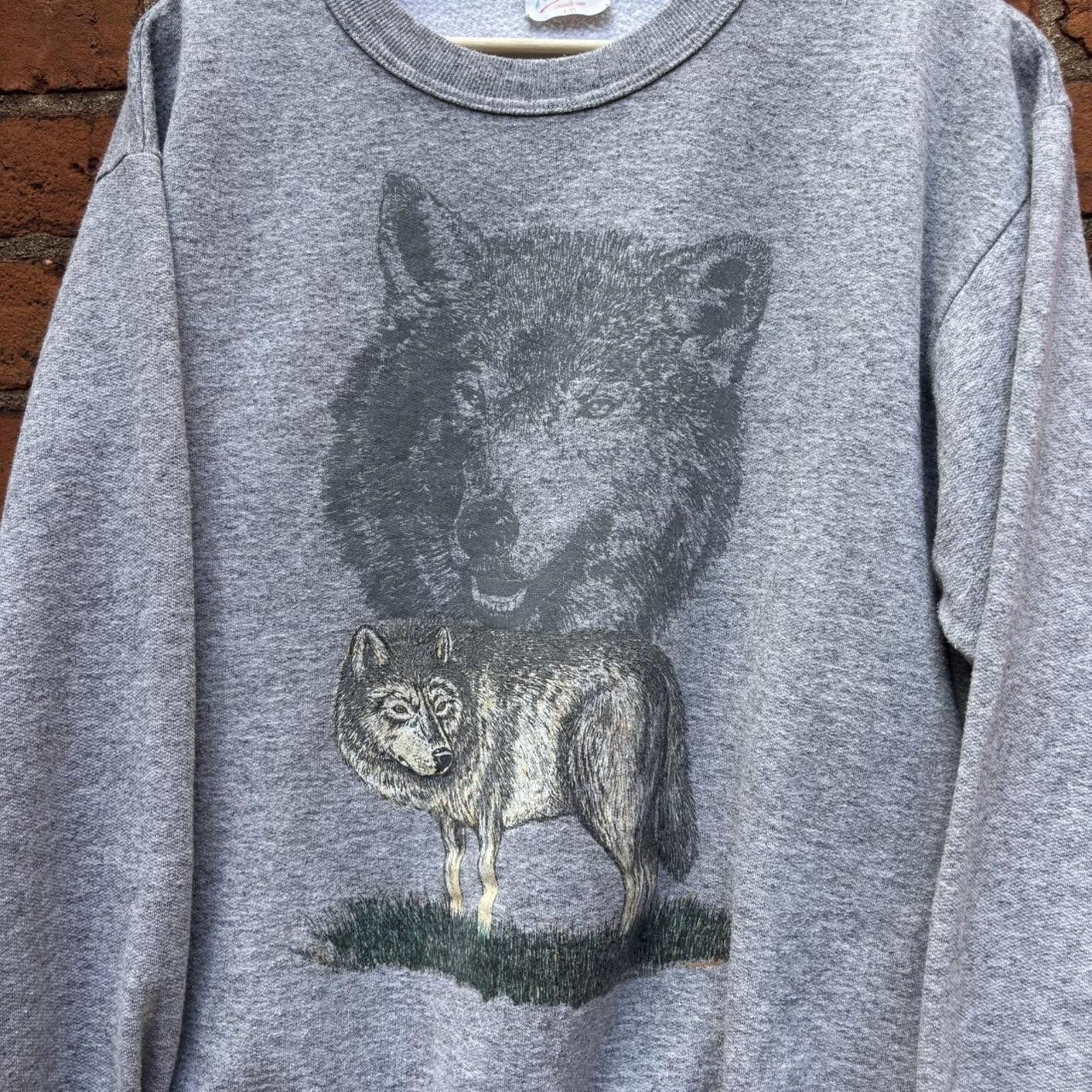 Other vintage wolf crewneck sweatshirt 90s M/L Size US L / EU 52-54 / 3 - 2 Thumbnail