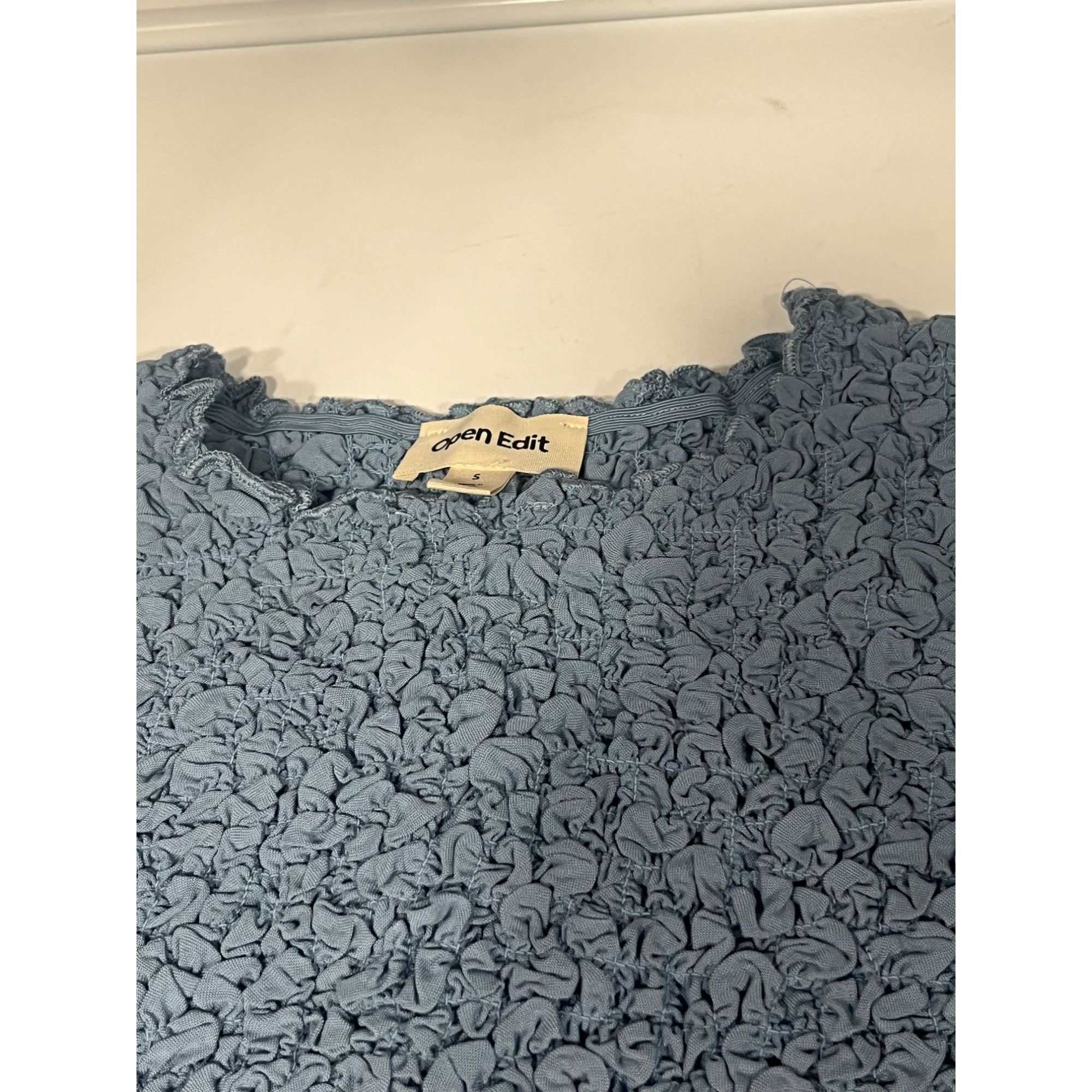 Other Open Edit Textured Top in Blue Chambray, S Size S / US 4 / IT 40 - 9 Thumbnail
