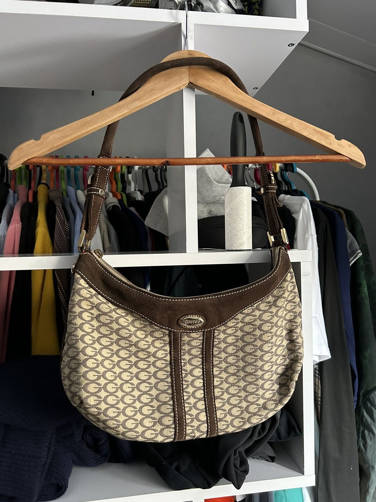 Vintage Guess monogram mini bag