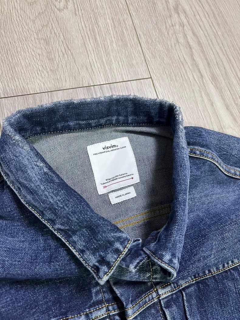 Visvim VISVIM SS 101XX JKT DMGD-1010 Washed denim jacket-2506 Size US XL / EU 56 / 4 - 4 Thumbnail