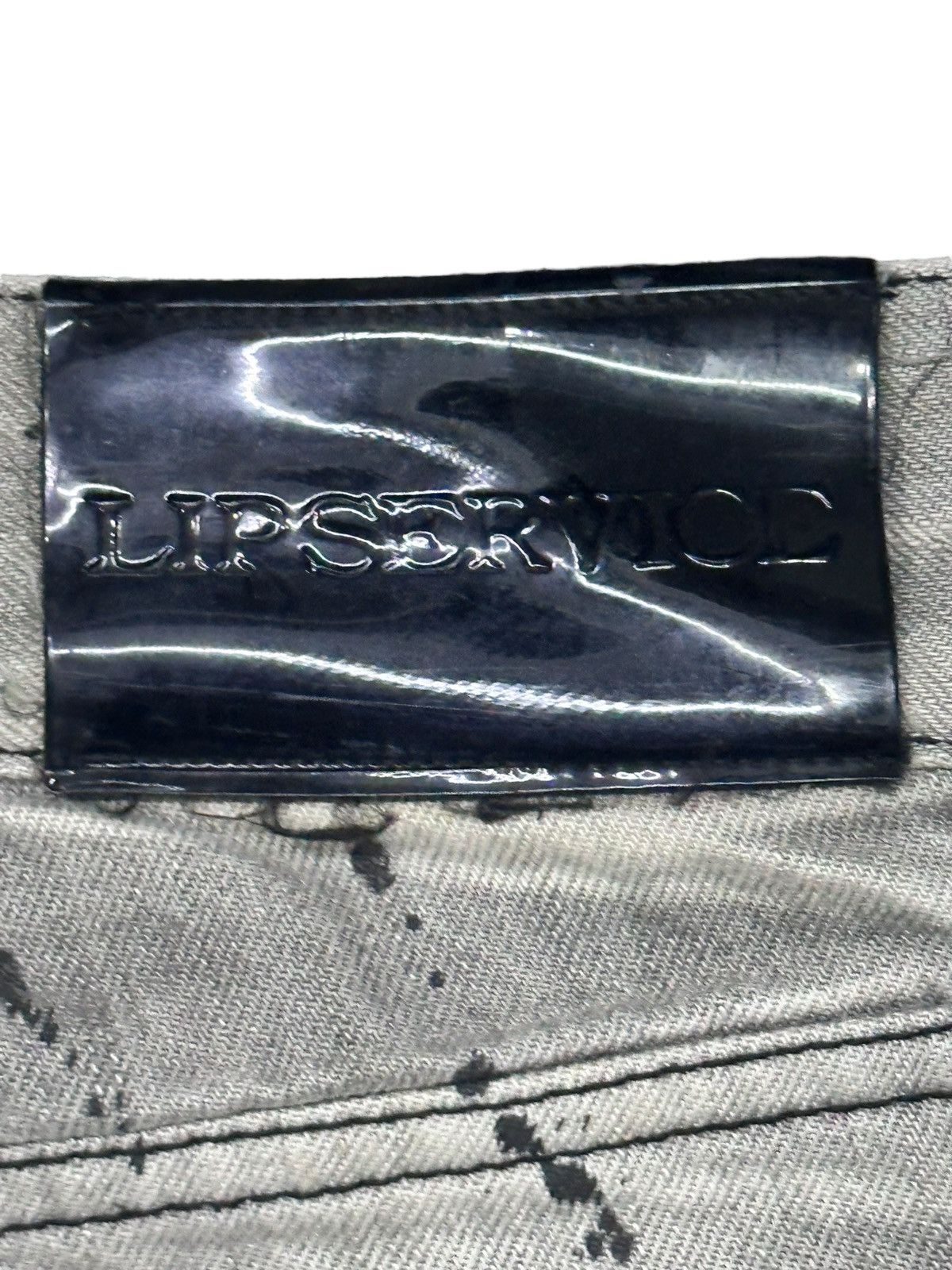 Lip Service Vintage LIP SERVICE Distressed Jeans with Painted & Faded Size US 31 - 10 Thumbnail