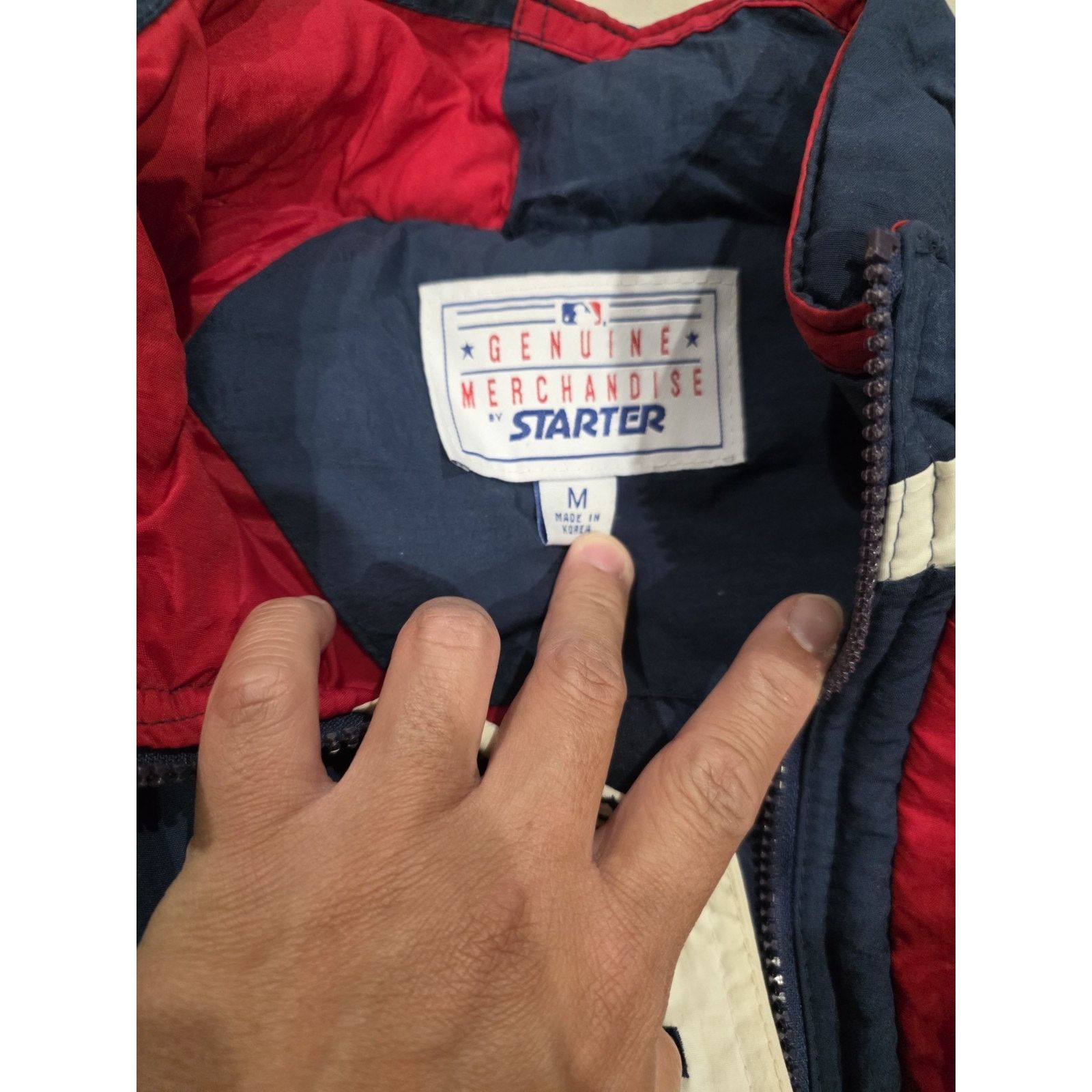 Starter Vintage Starter Cleveland Indians Starter Coat M Blue Size US M / EU 48-50 / 2 - 5 Thumbnail