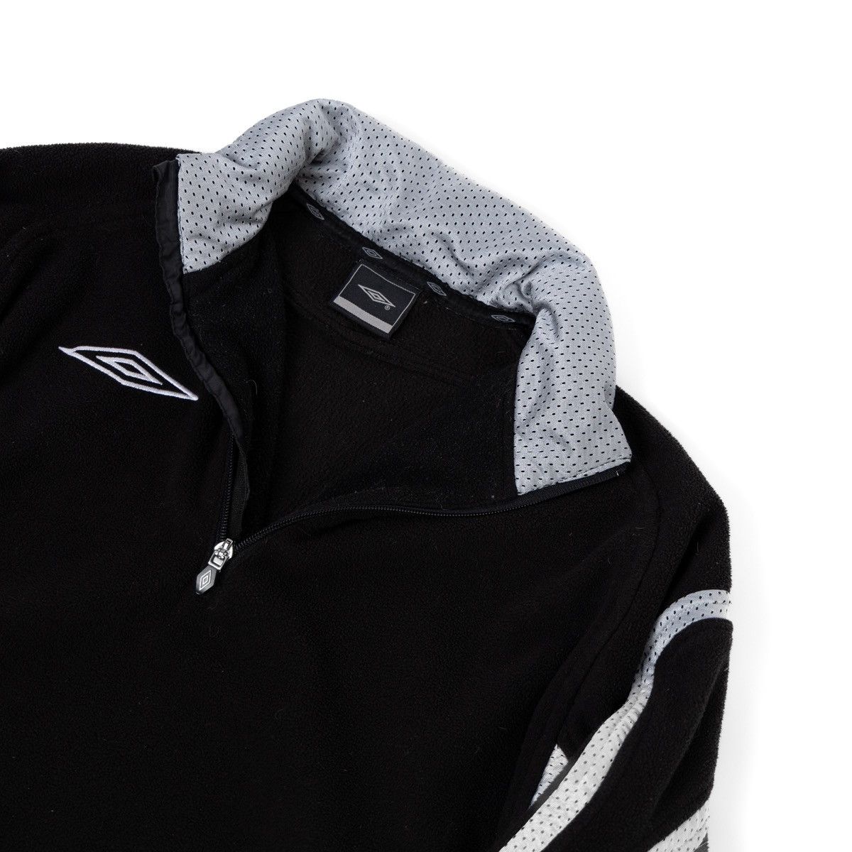 Umbro Umbro Mens Black Fleece Jacket Half Zip Athletic Track Top Size US XS / EU 42 / 0 - 4 Thumbnail