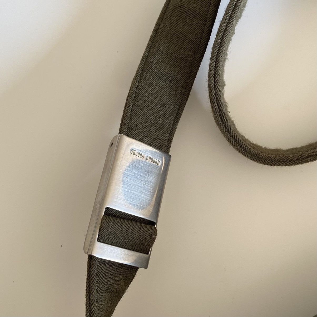 Miu Miu × Vintage Miu Miu 90s Khaki Crossbody Bag Size ONE SIZE - 6 Thumbnail