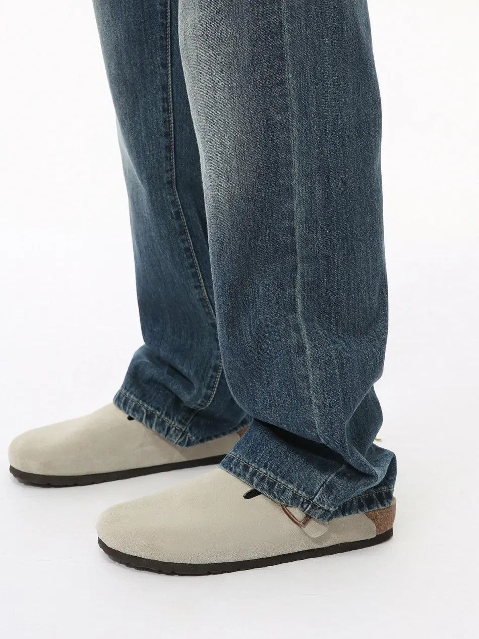 Japanese Brand Retro loose straight leg high street jeans Size US 32 / EU 48 - 4 Thumbnail