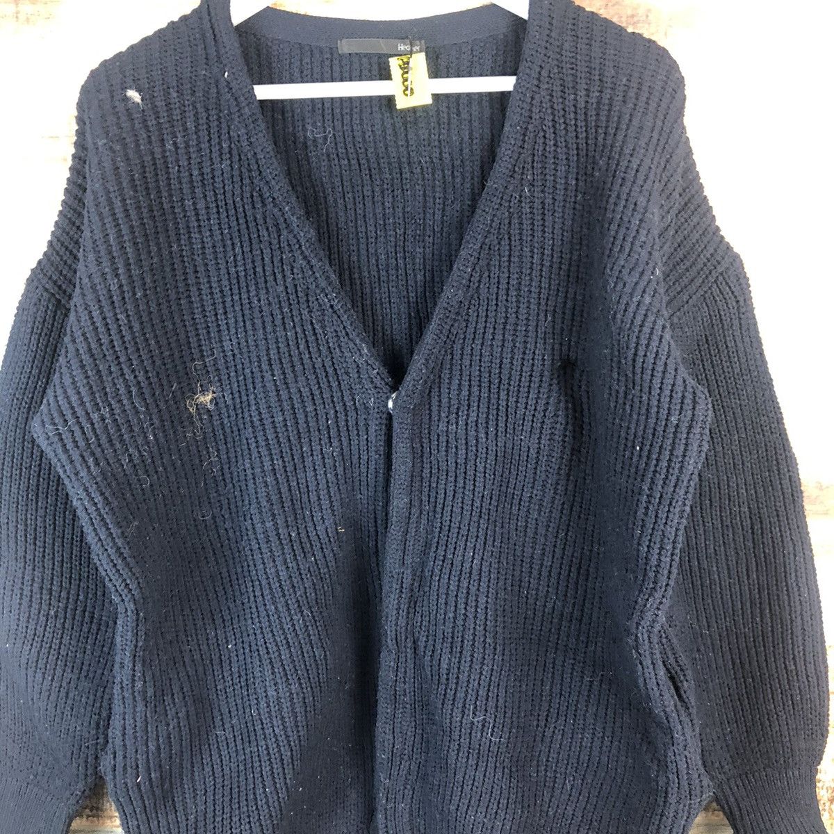 Homespun Knitwear × Japanese Brand Heather Black Cardigan Knitwear #A2000 Size US XL / EU 56 / 4 - 5 Thumbnail