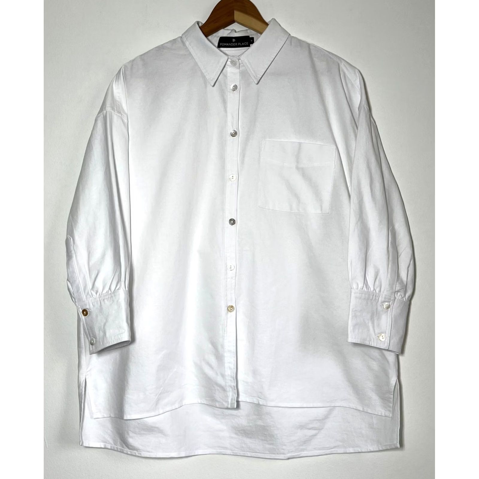 Vintage VINTAGE NWOT Pomander Place White Oxford Adair Boyfriend Shirt Sz M Size M / US 6-8 / IT 42-44 - 4 Thumbnail