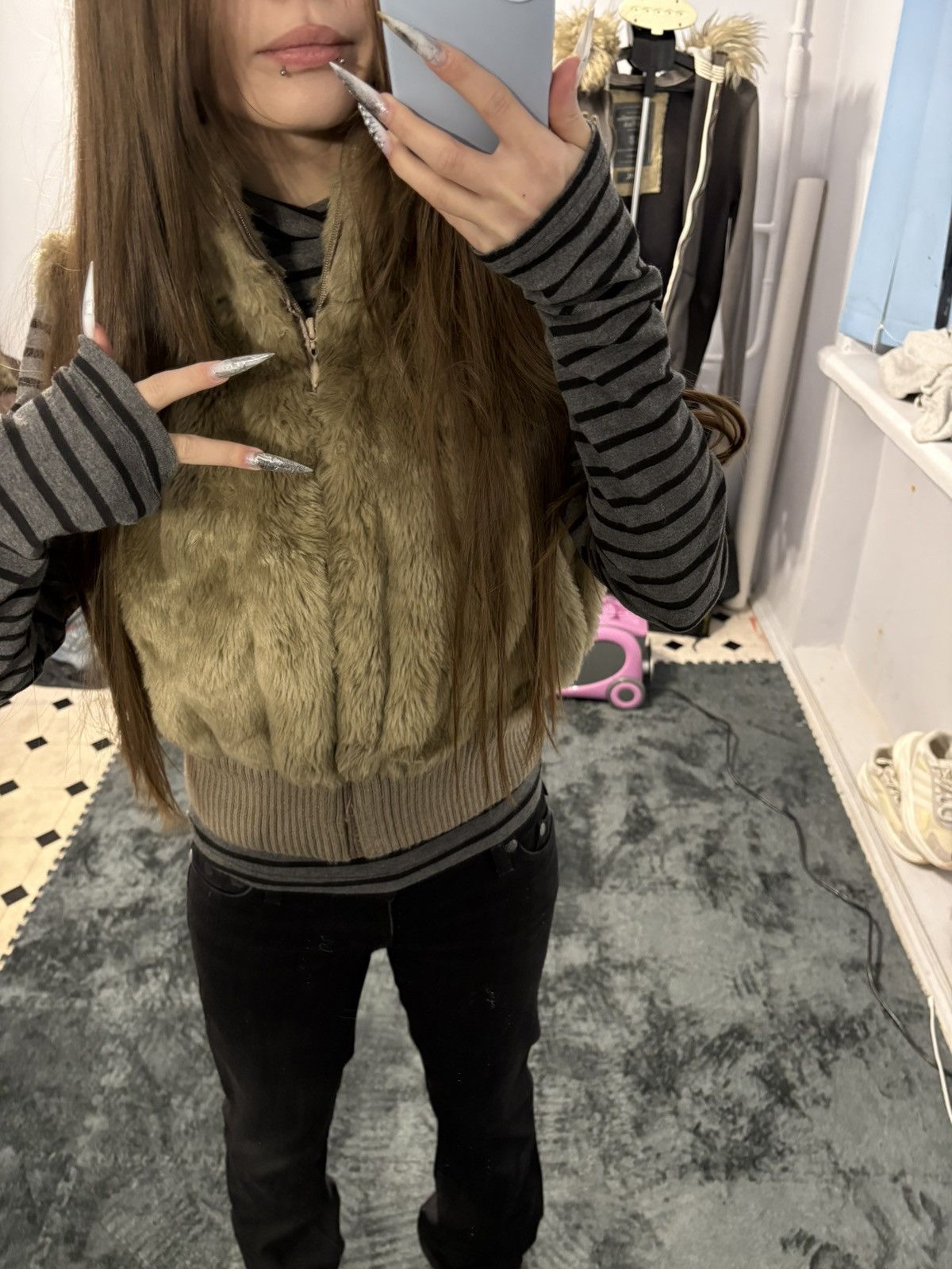 Hysteric Glamour 00s Y2K If Six Was Nine Type Full Faux Fur Size M / US 6-8 / IT 42-44 - 2 Thumbnail