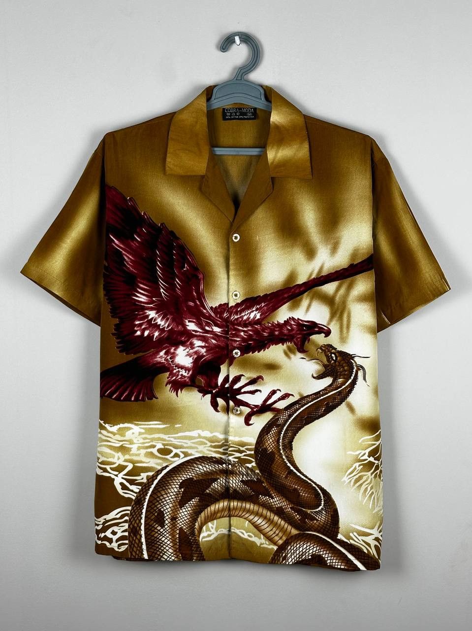Japanese Brand Japanese Brand Dragon And Snake Hawaii Camp Collar Shirt Size US M / EU 48-50 / 2 - 1 Thumbnail