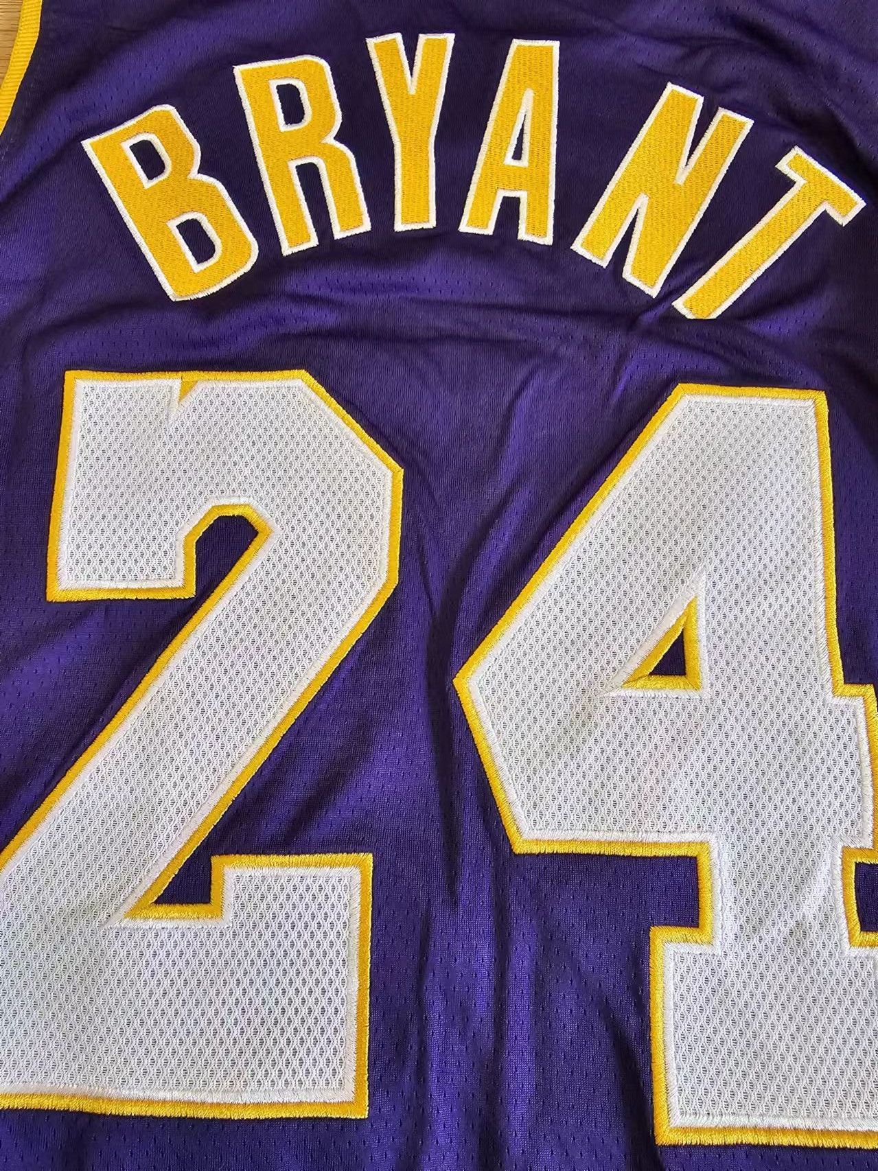 NBA 24 Kobe Bryant Jersey Purple Los Angeles Lakers Size US M / EU 48-50 / 2 - 3 Thumbnail