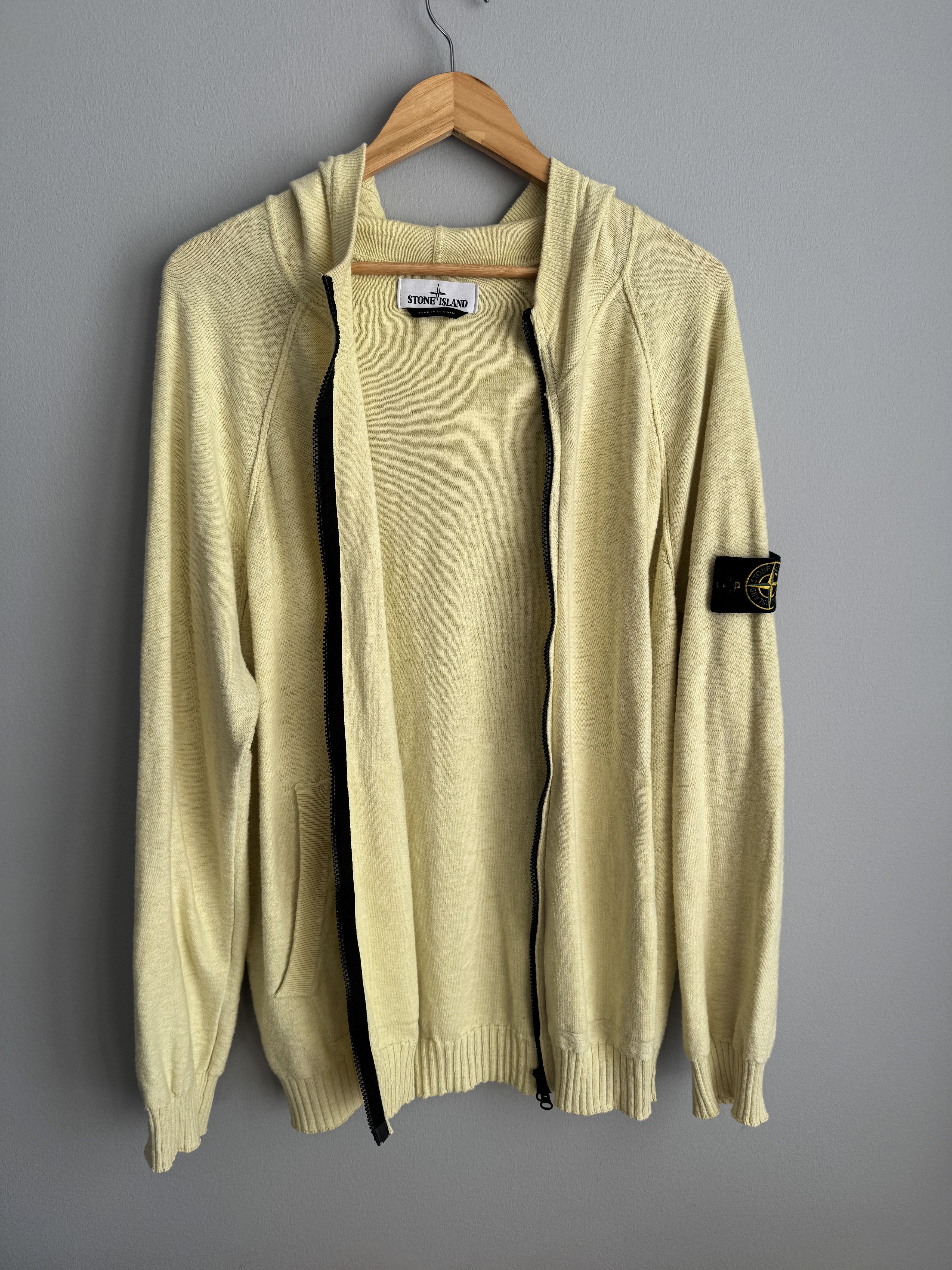 Stone Island Stone Island Hoodie Knitwear Zip-up Cardigan Lime jacket Size US XL / EU 56 / 4 - 4 Thumbnail